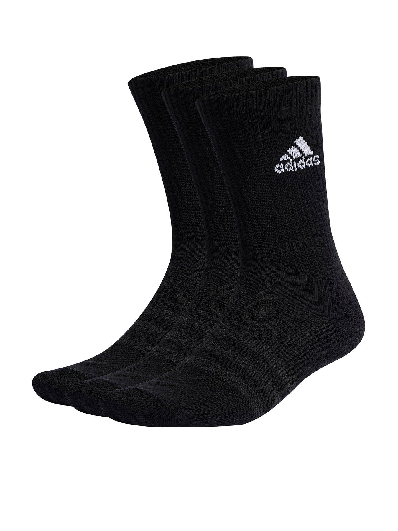 adidas-sportswear-unisex-3-pack-cushioned-crew-socks-black