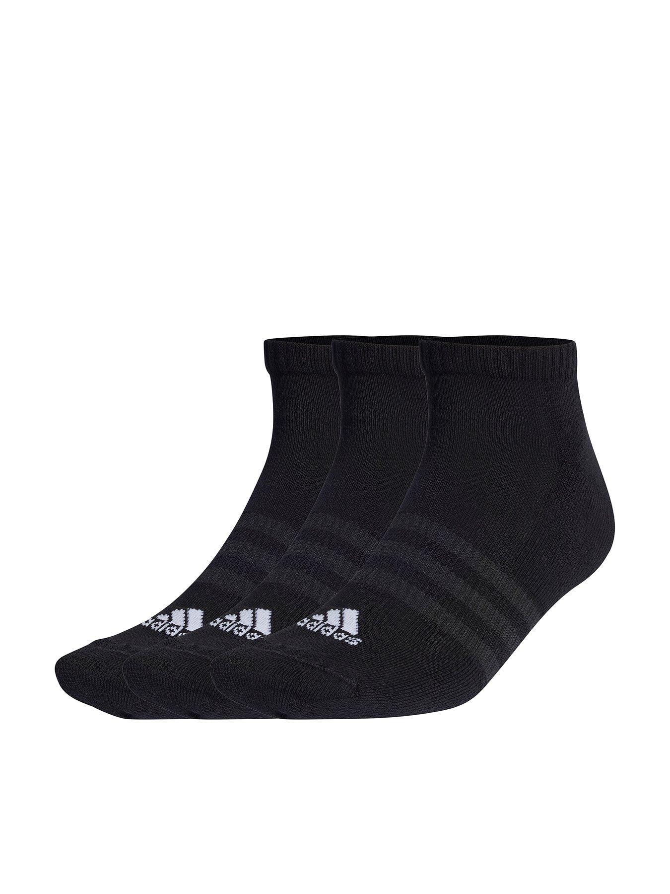 adidas-sportswear-unisex-3-pack-cushioned-low-socks-black