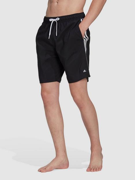 adidas-sportswear-3-stripes-clx-swim-shorts-blackwhite