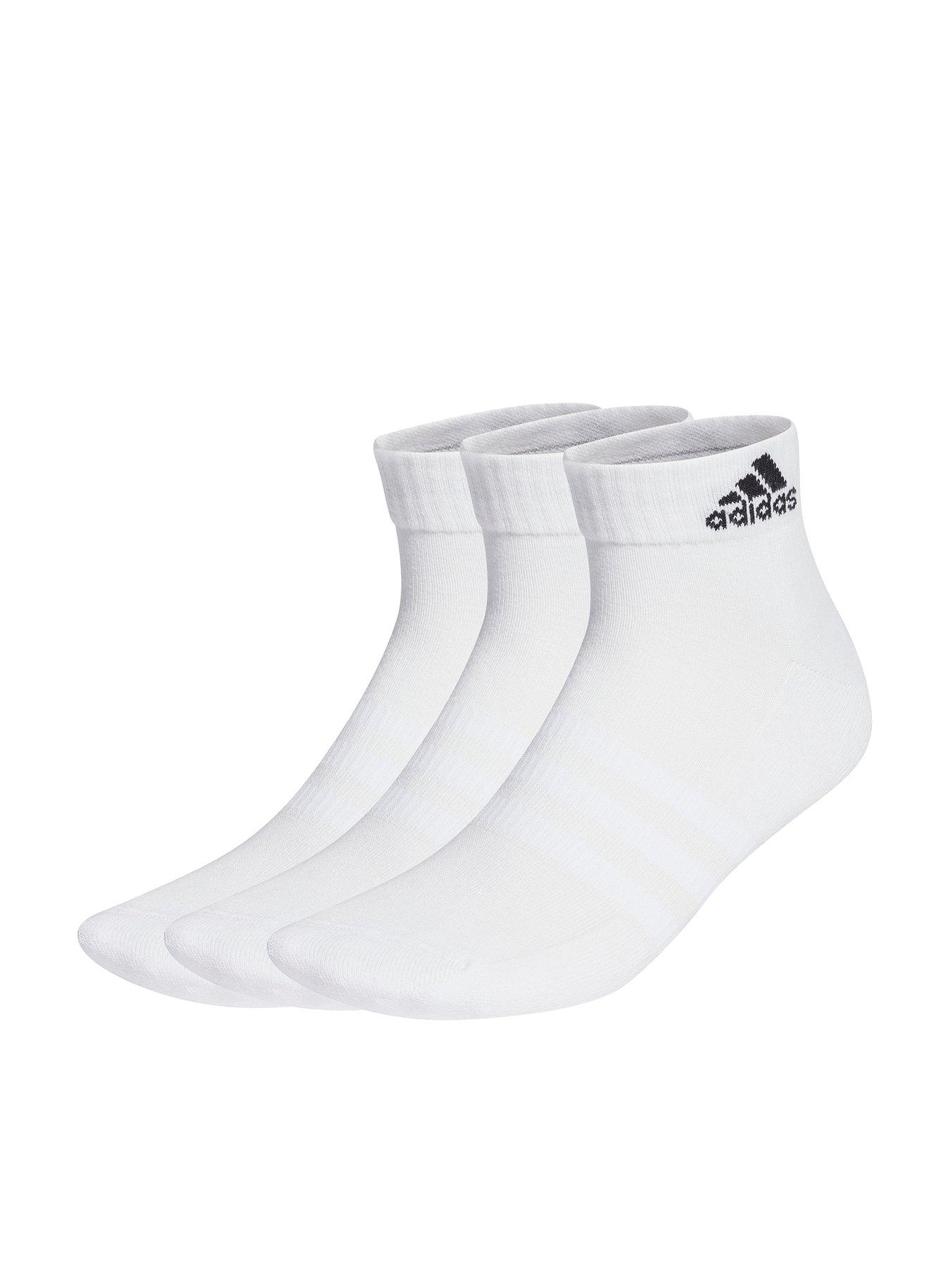 Nike Everyday 3 Pack Cotton Cushioned Crew Socks Unisex Black/White, £15.00