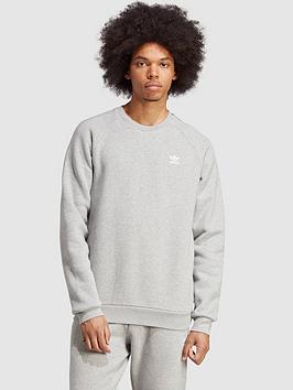 adidas-originals-trefoil-essentials-crewneck-sweatshirt-medium-grey-heather