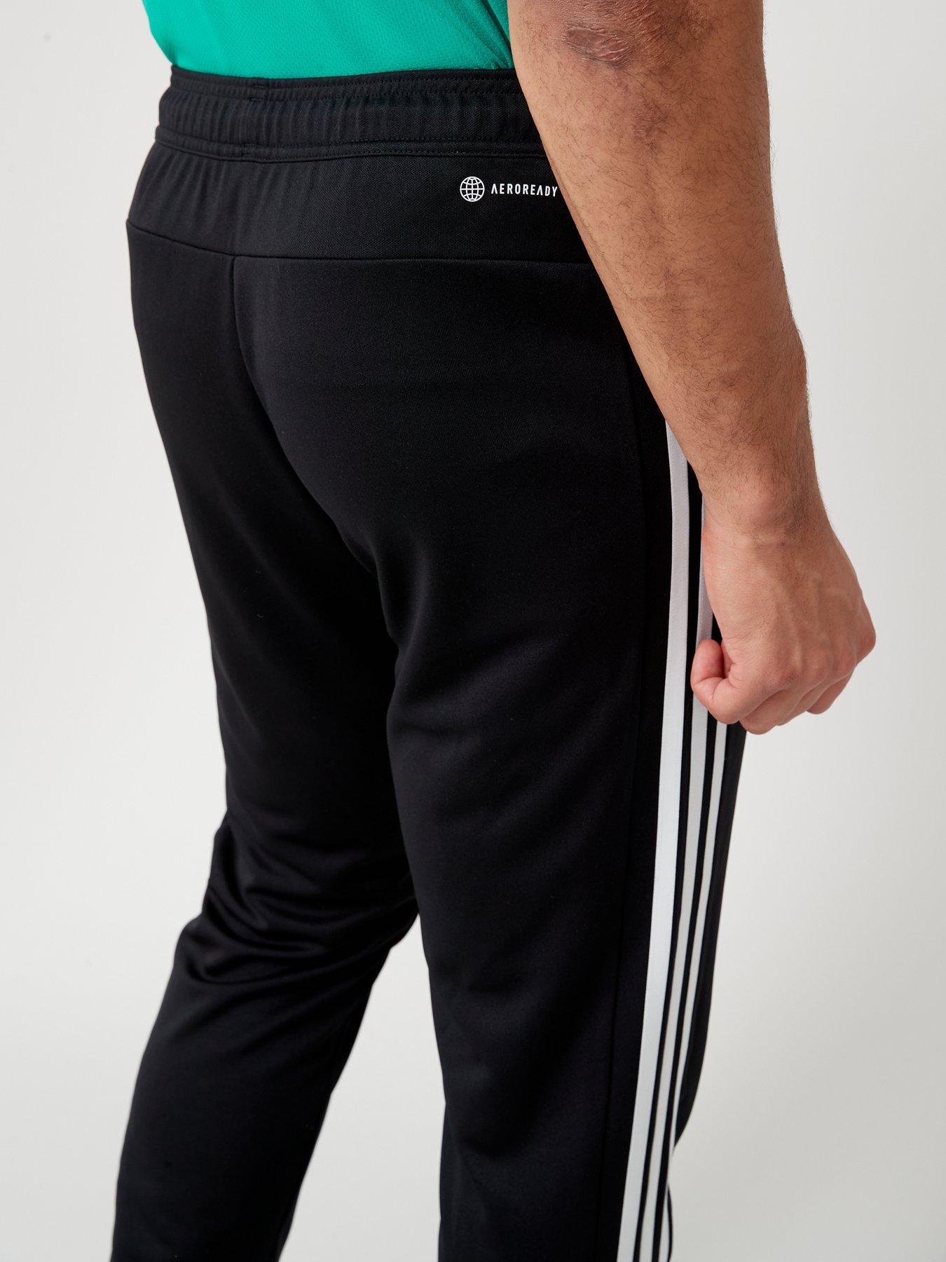 Image 4 of 6 of adidas Performance Train Essentials 3-Stripes Training Joggers - Black/White