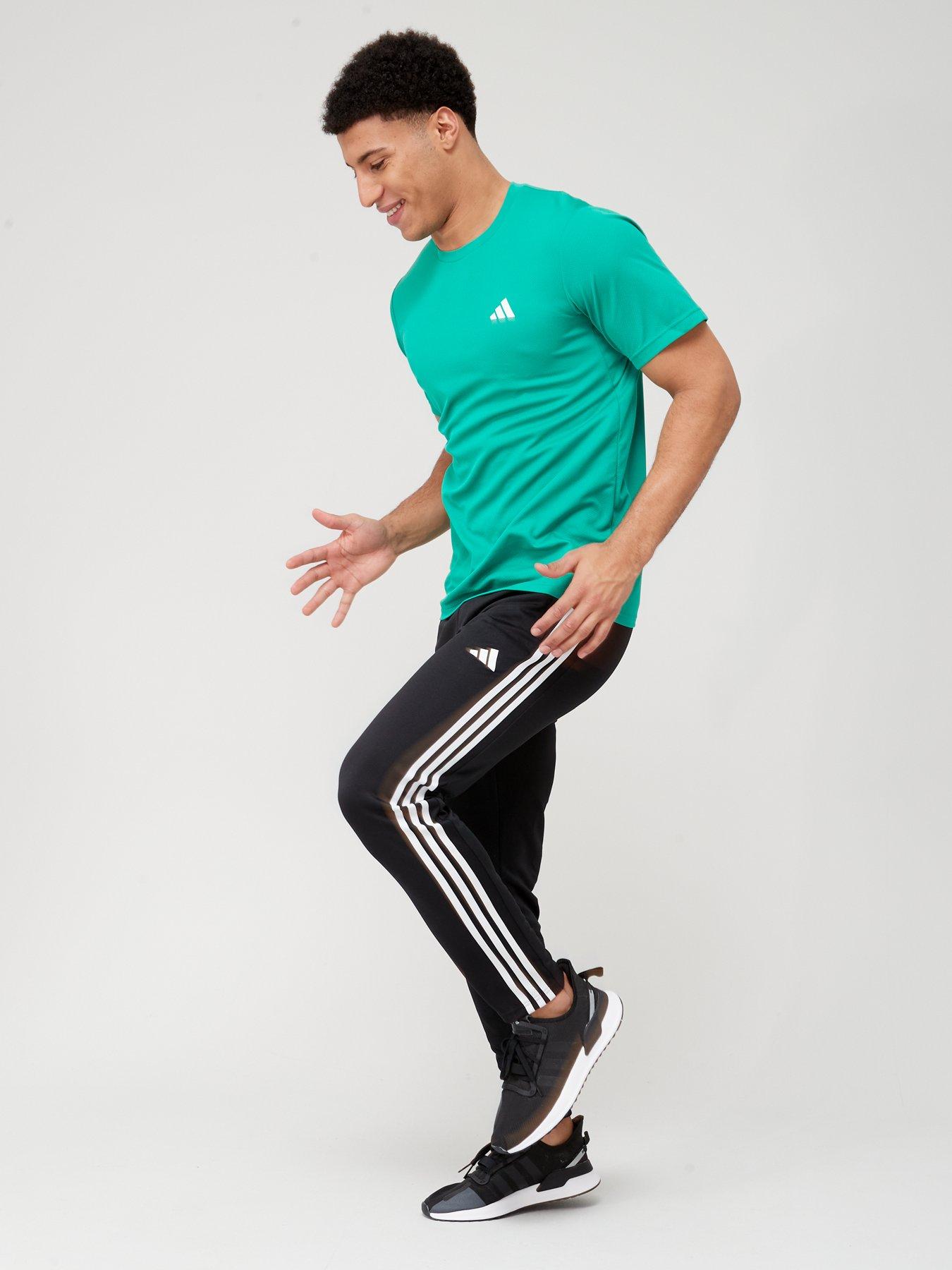Image 5 of 6 of adidas Performance Train Essentials 3-Stripes Training Joggers - Black/White