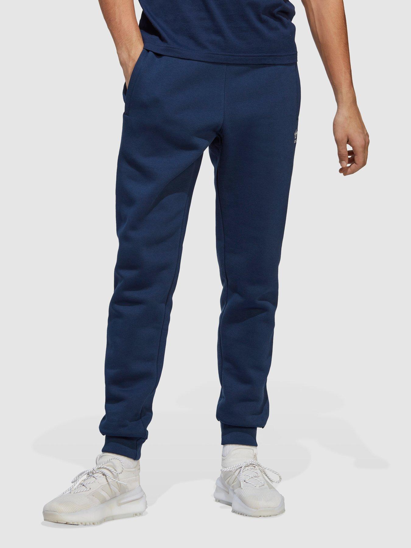 adidas Pearl Trefoil Cuffed Sweat Pants - Blue