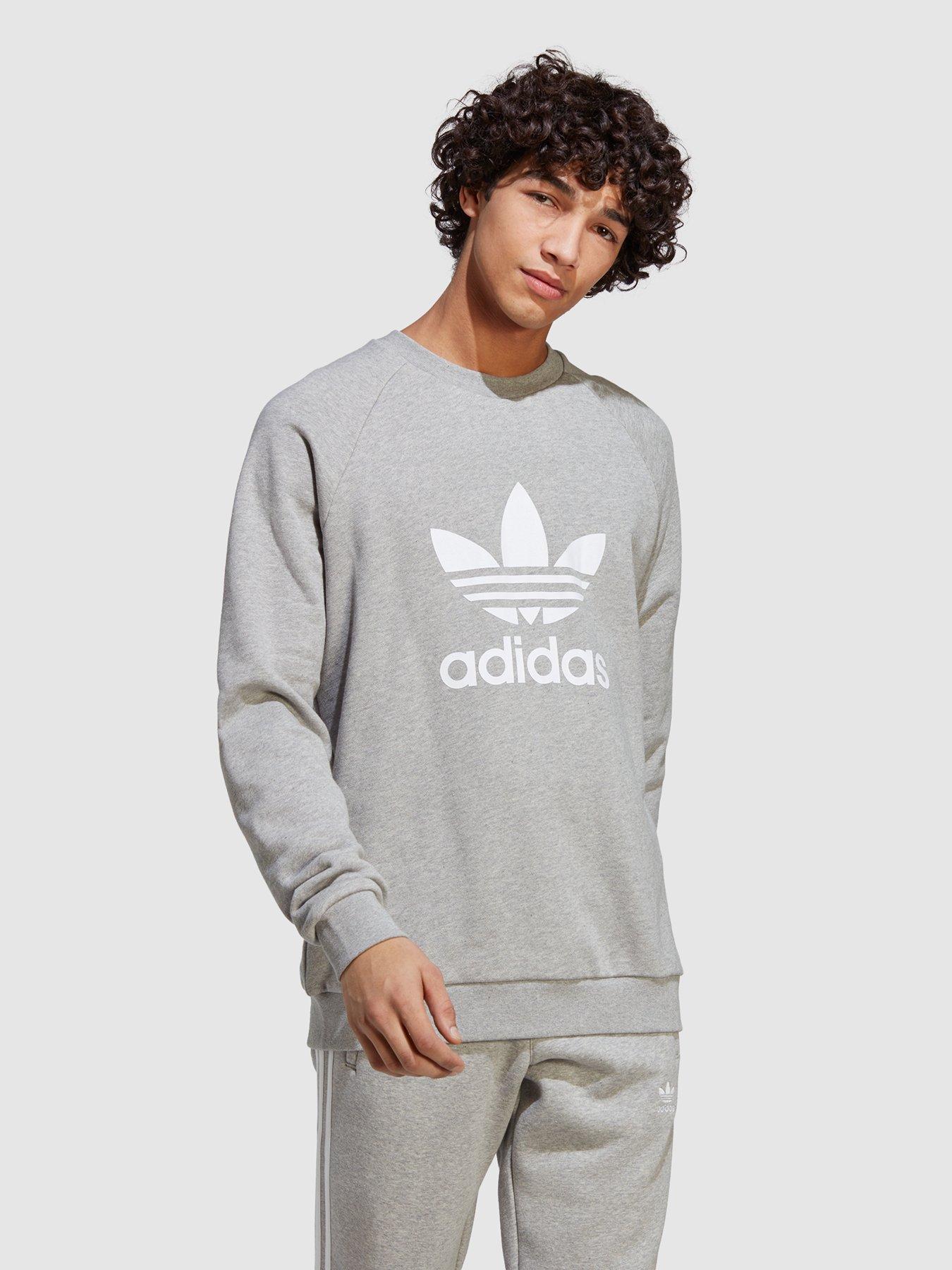 Adidas originals sweatshirt hot sale medium grey heather