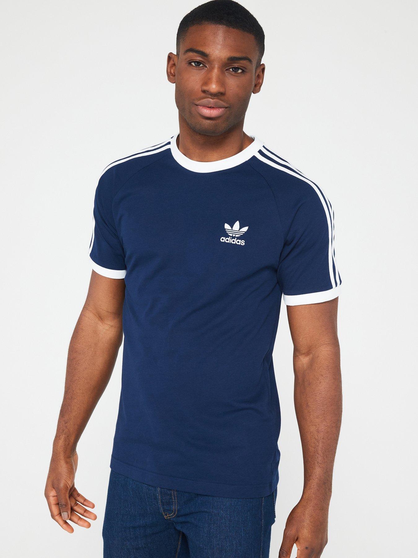 Blue adidas shirt mens best sale