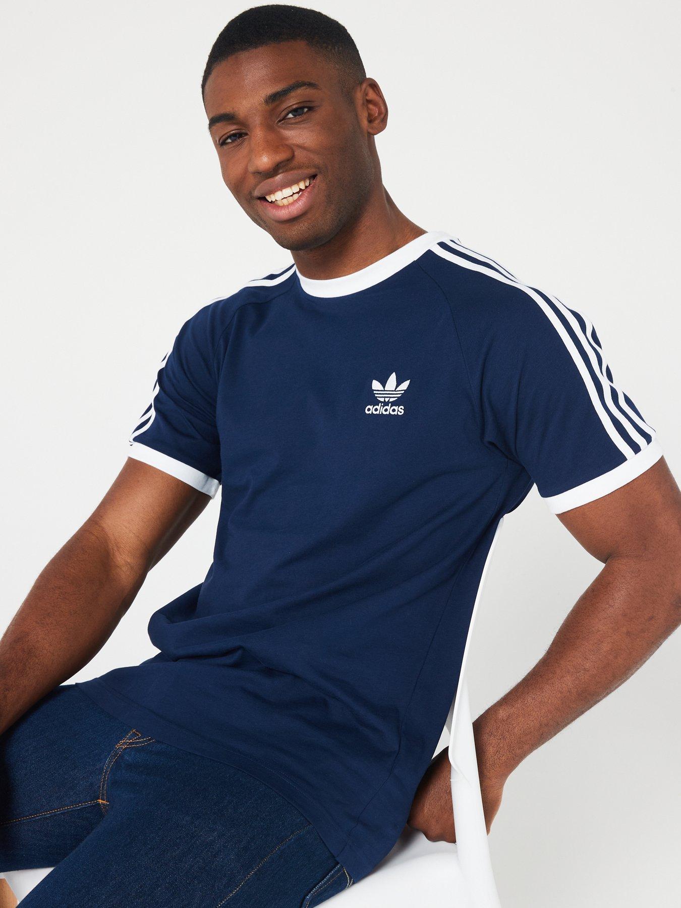 Adidas Trefoil Tee Easy Blue NEW MEN'S ADIDAS ORIGINALS TREFOIL