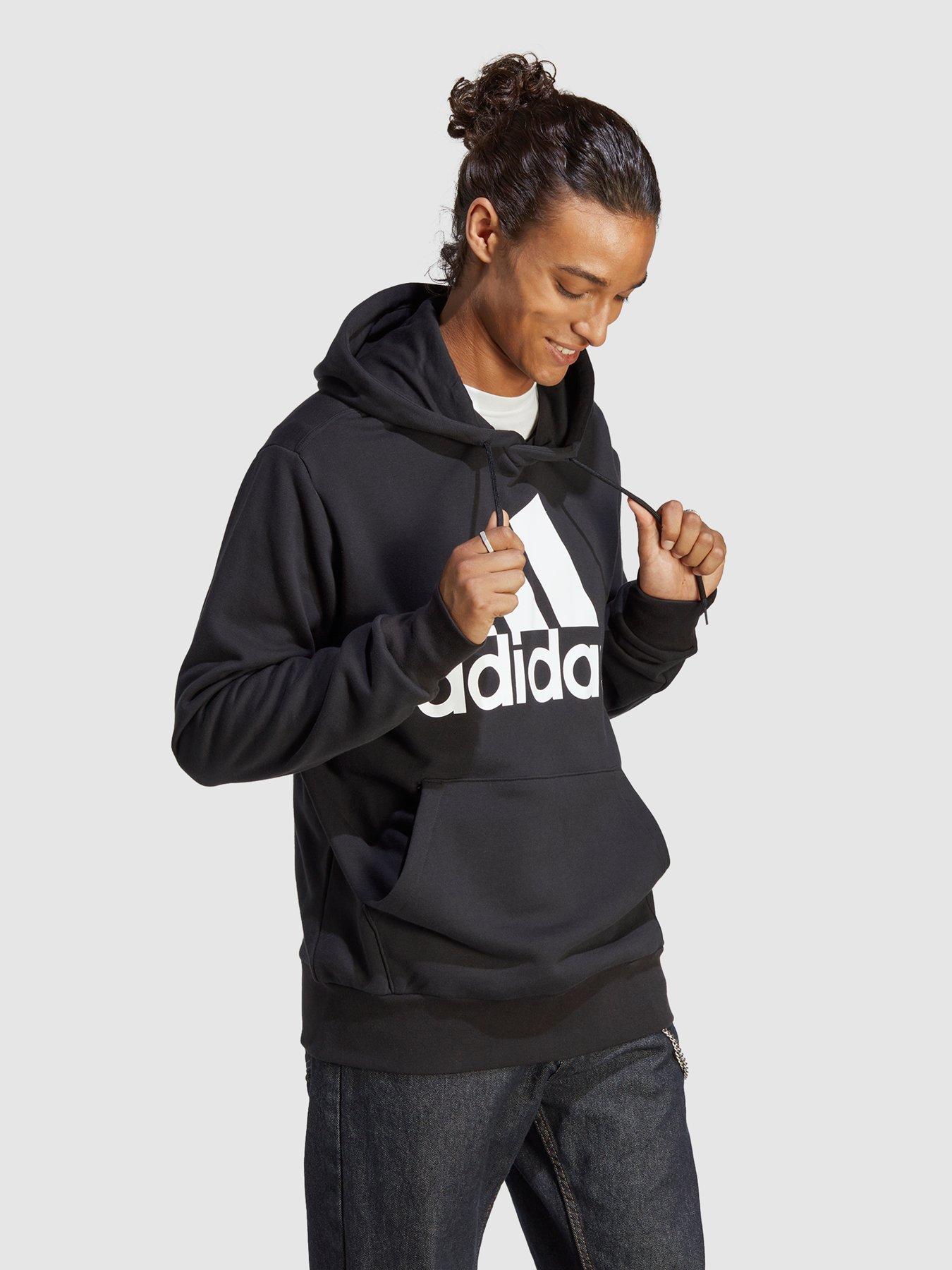 adidas-sportswear-essentials-french-terry-big-logo-hoodie-blackfront