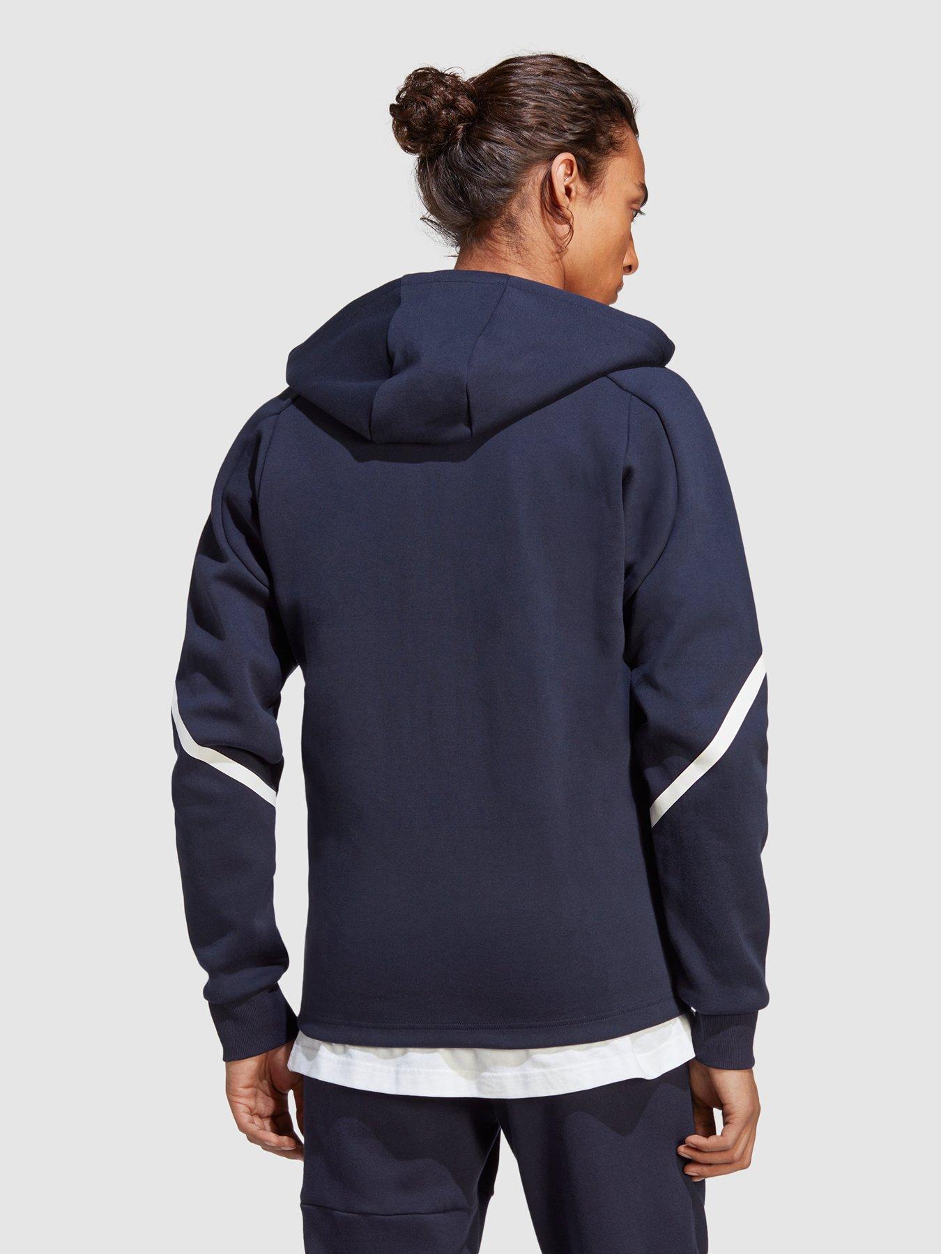 adidas Essentials for Gameday Fleece Full-Zip Hoodie - Blue