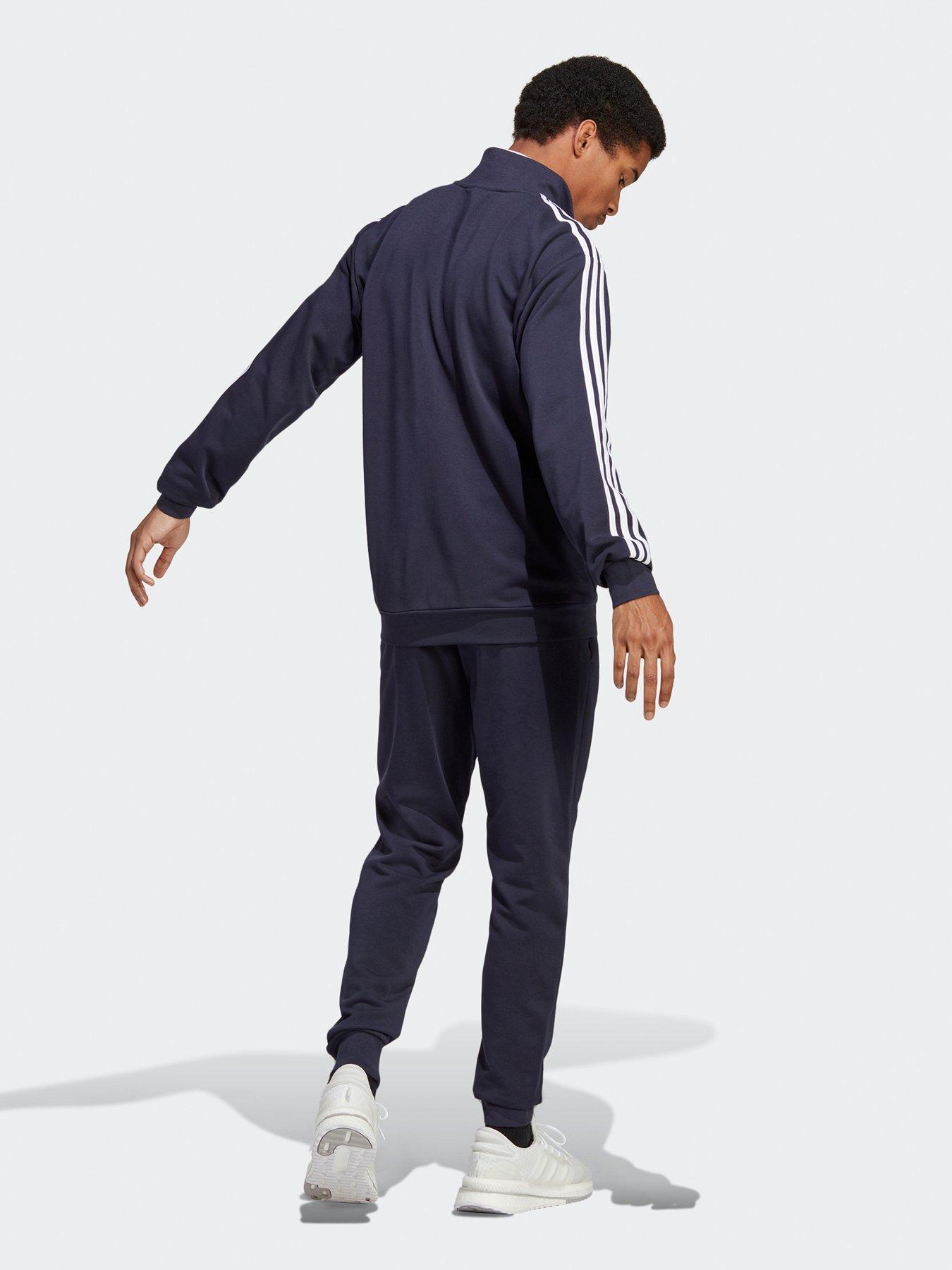 adidas-sportswear-mens-3-stripe-tracksuit-navystillFront