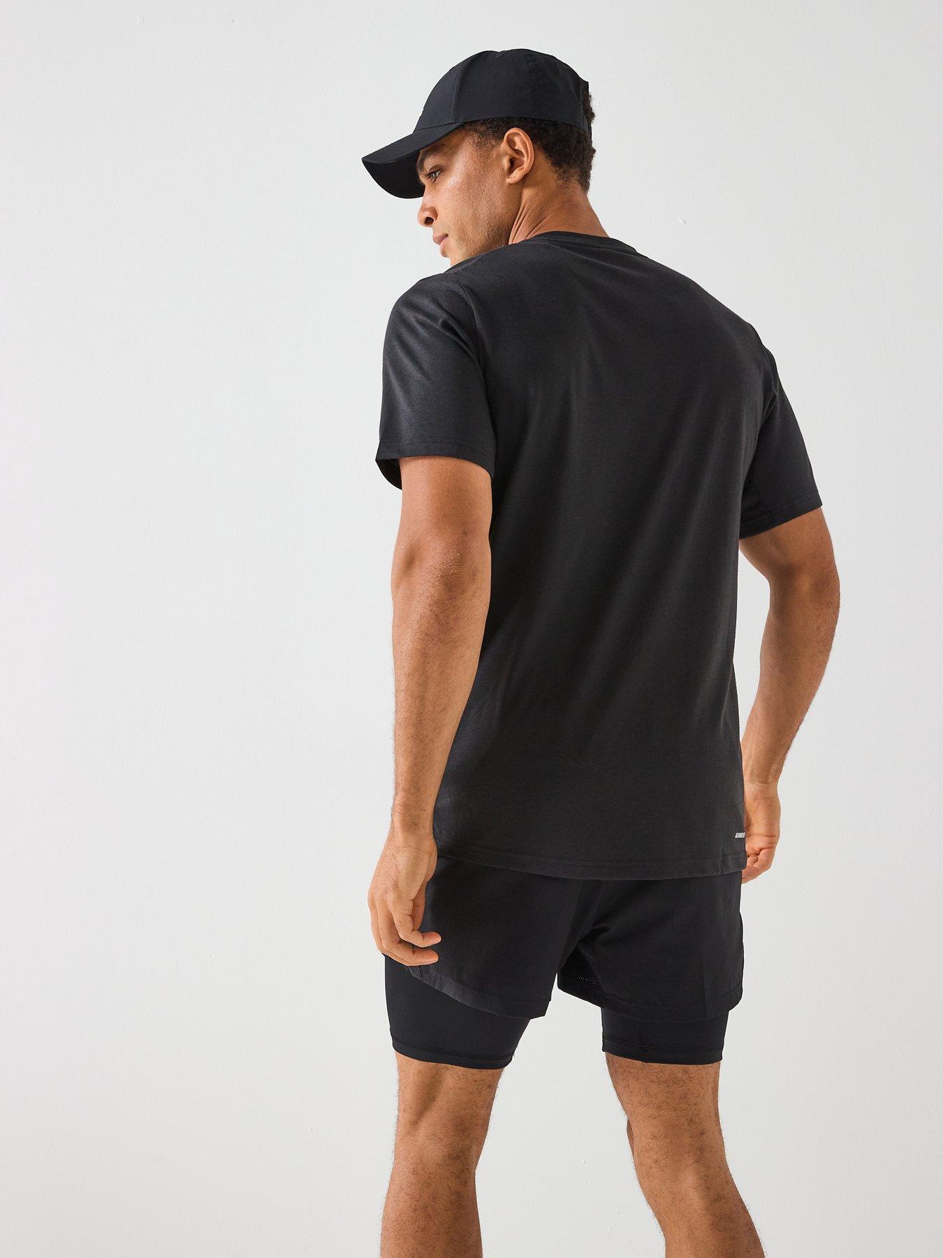 Image 2 of 6 of adidas Performance Train Essentials Feelready Logo Training T-shirt - Black/White