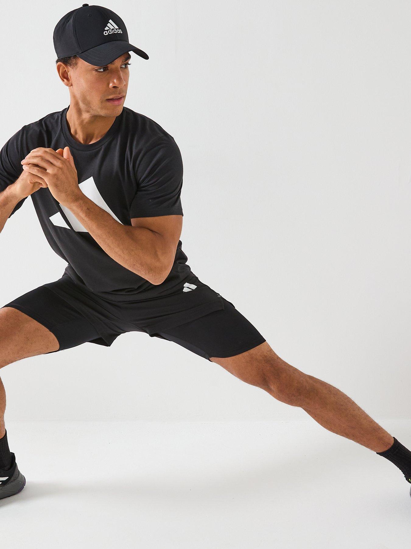 Image 4 of 6 of adidas Performance Train Essentials Feelready Logo Training T-shirt - Black/White