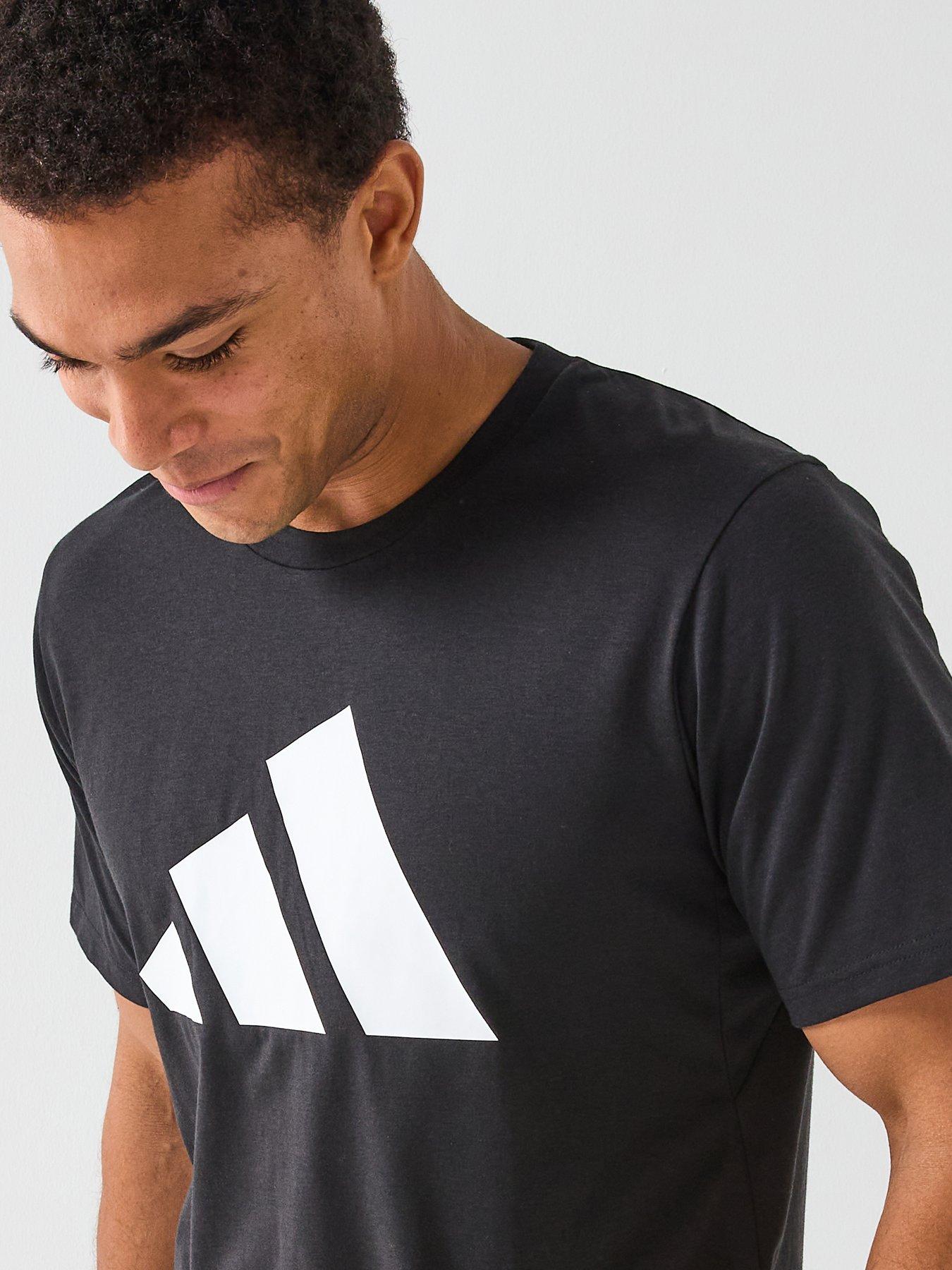 Image 5 of 6 of adidas Performance Train Essentials Feelready Logo Training T-shirt - Black/White