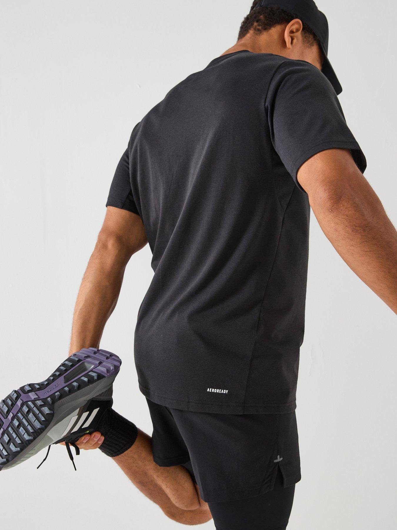 Image 6 of 6 of adidas Performance Train Essentials Feelready Logo Training T-shirt - Black/White