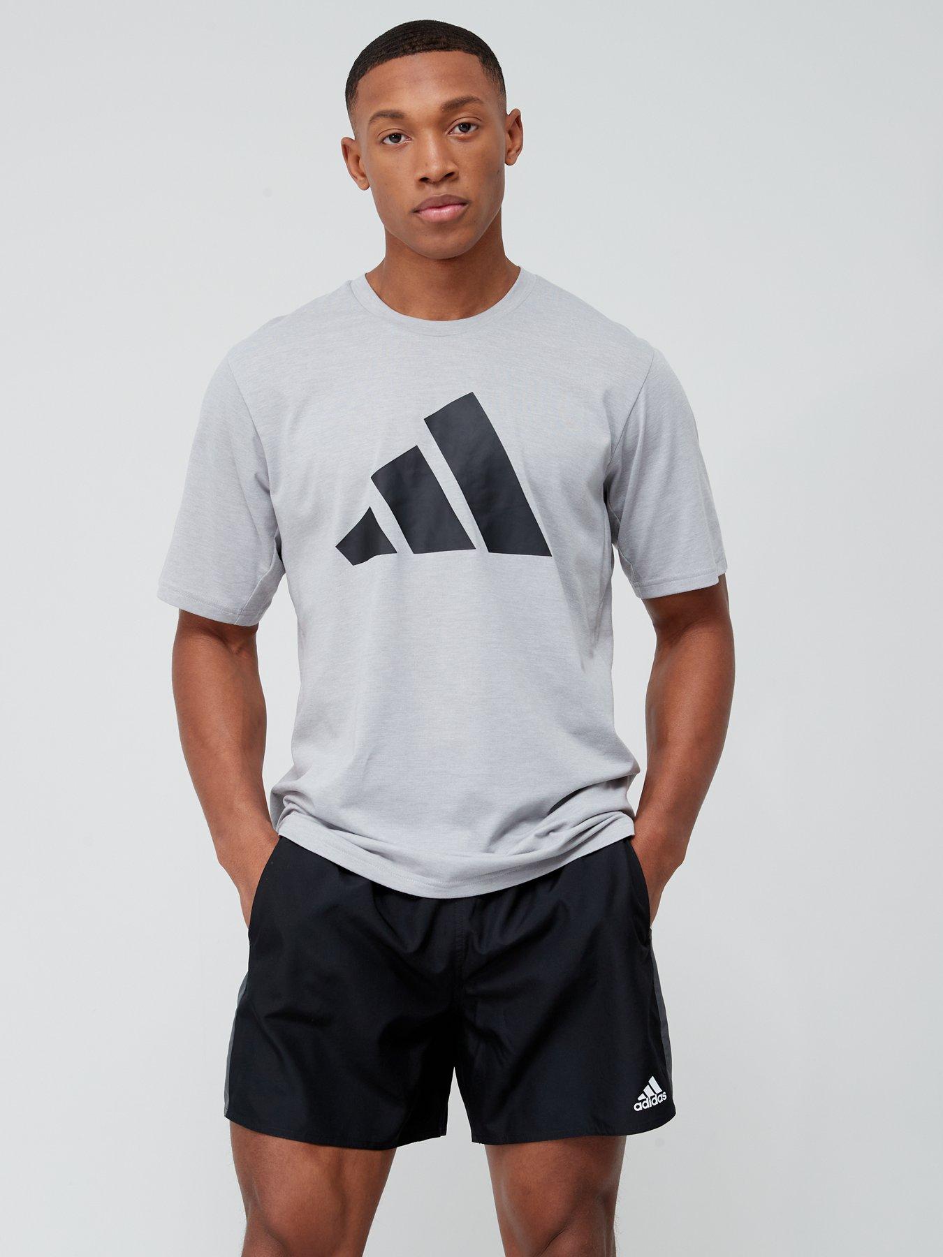 adidas Performance Train Essentials Feelready Logo Training T Shirt Medium Grey Heather Very Ireland