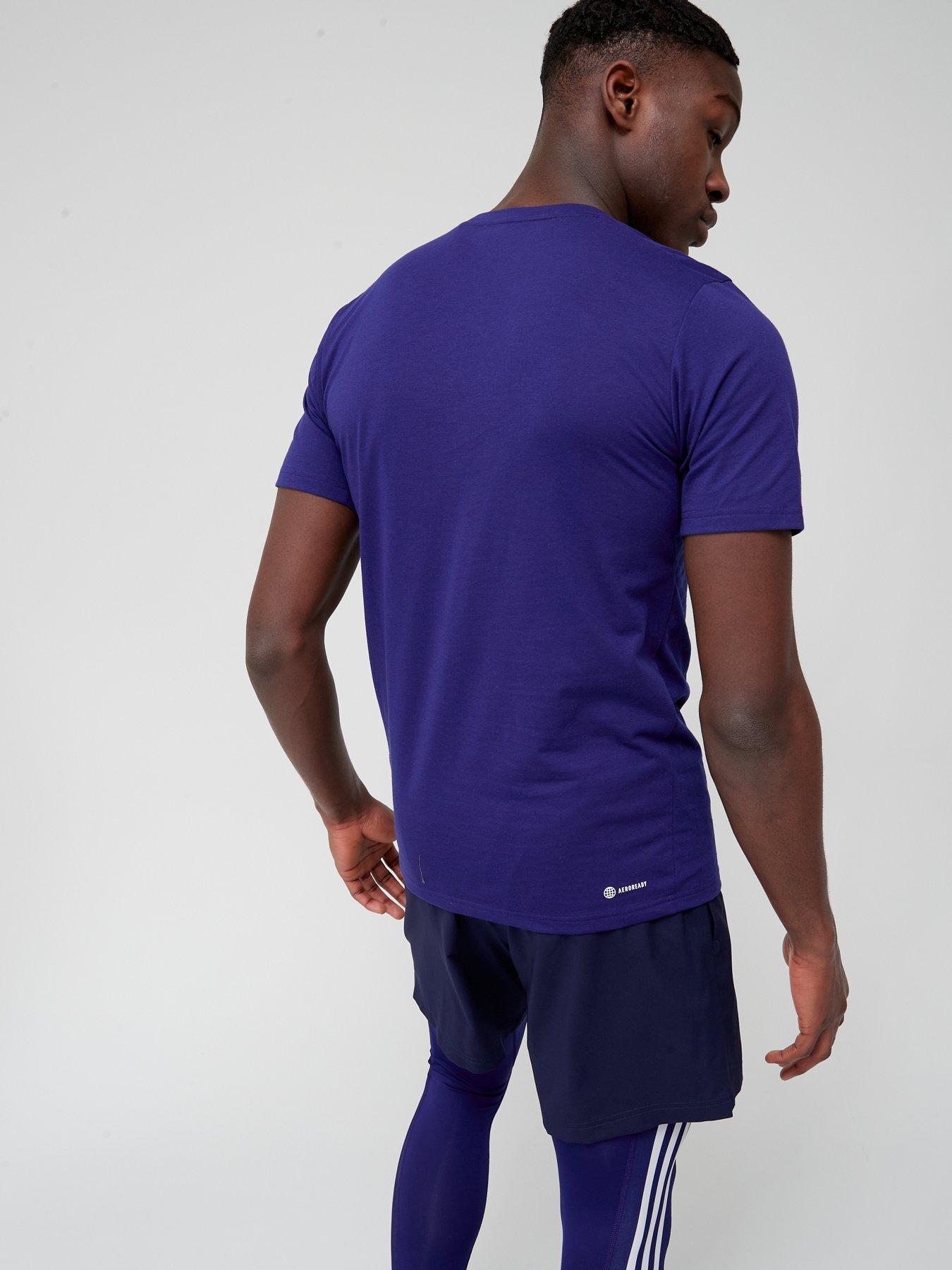 Image 2 of 6 of adidas Performance Train Essentials Feelready Logo Training T-Shirt - Navy
