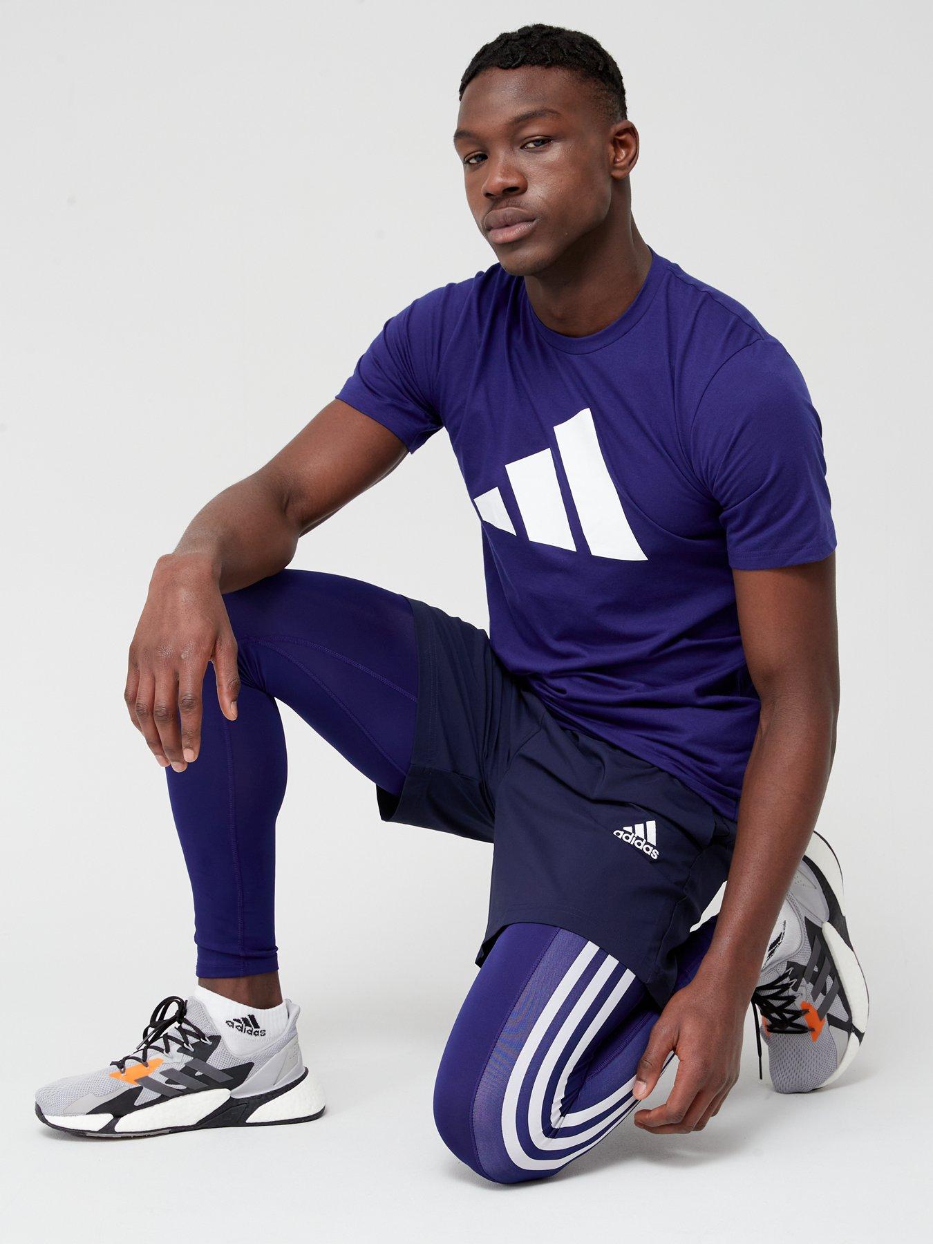 Image 4 of 6 of adidas Performance Train Essentials Feelready Logo Training T-Shirt - Navy