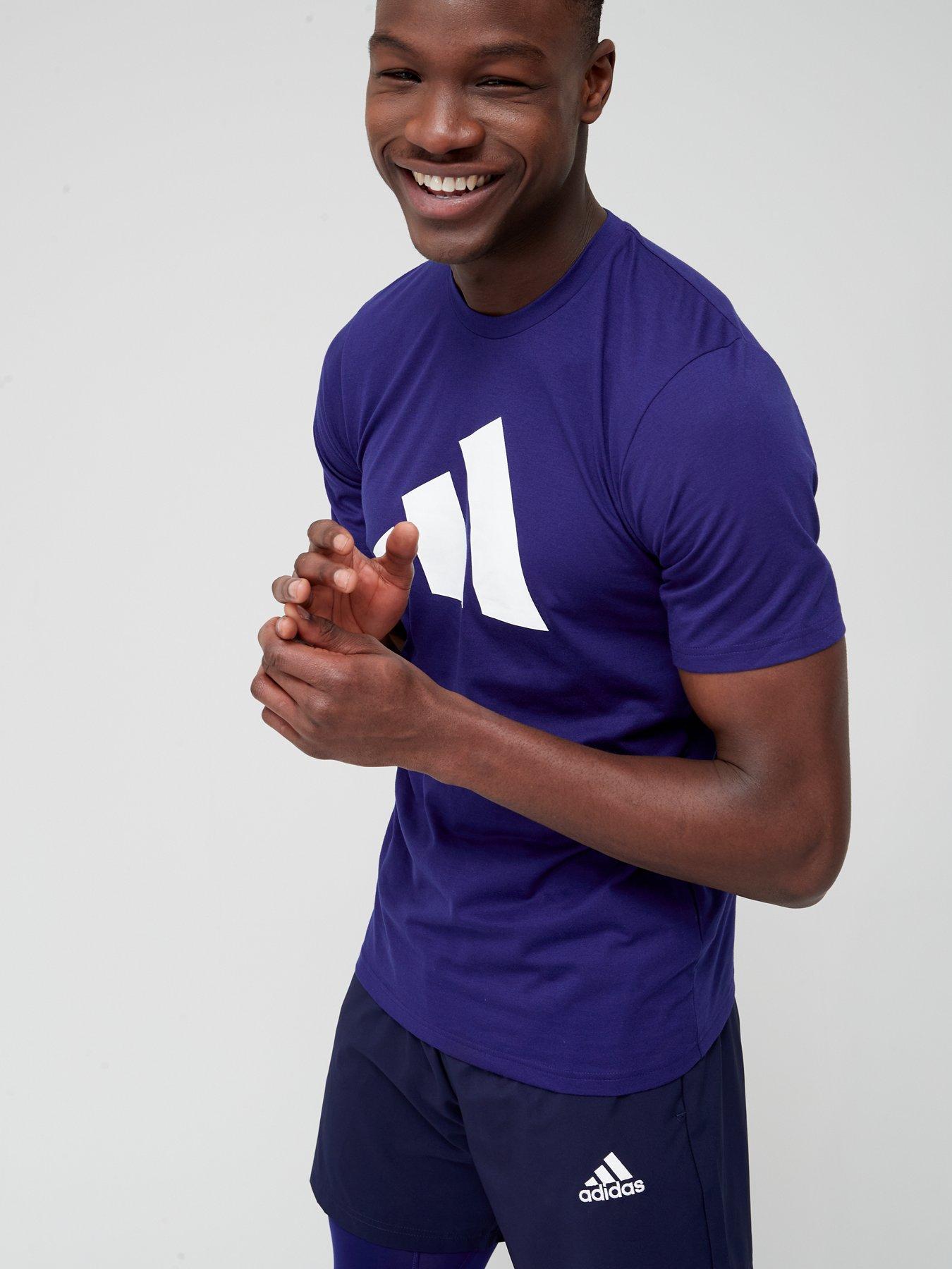Image 5 of 6 of adidas Performance Train Essentials Feelready Logo Training T-Shirt - Navy