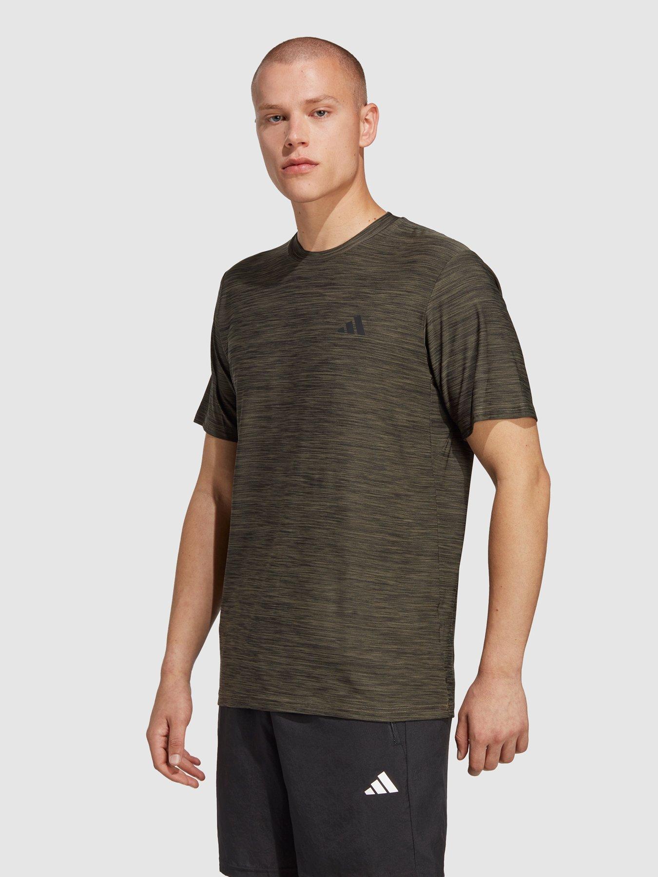 Performance Train Essentials Stretch Training T shirt Khaki