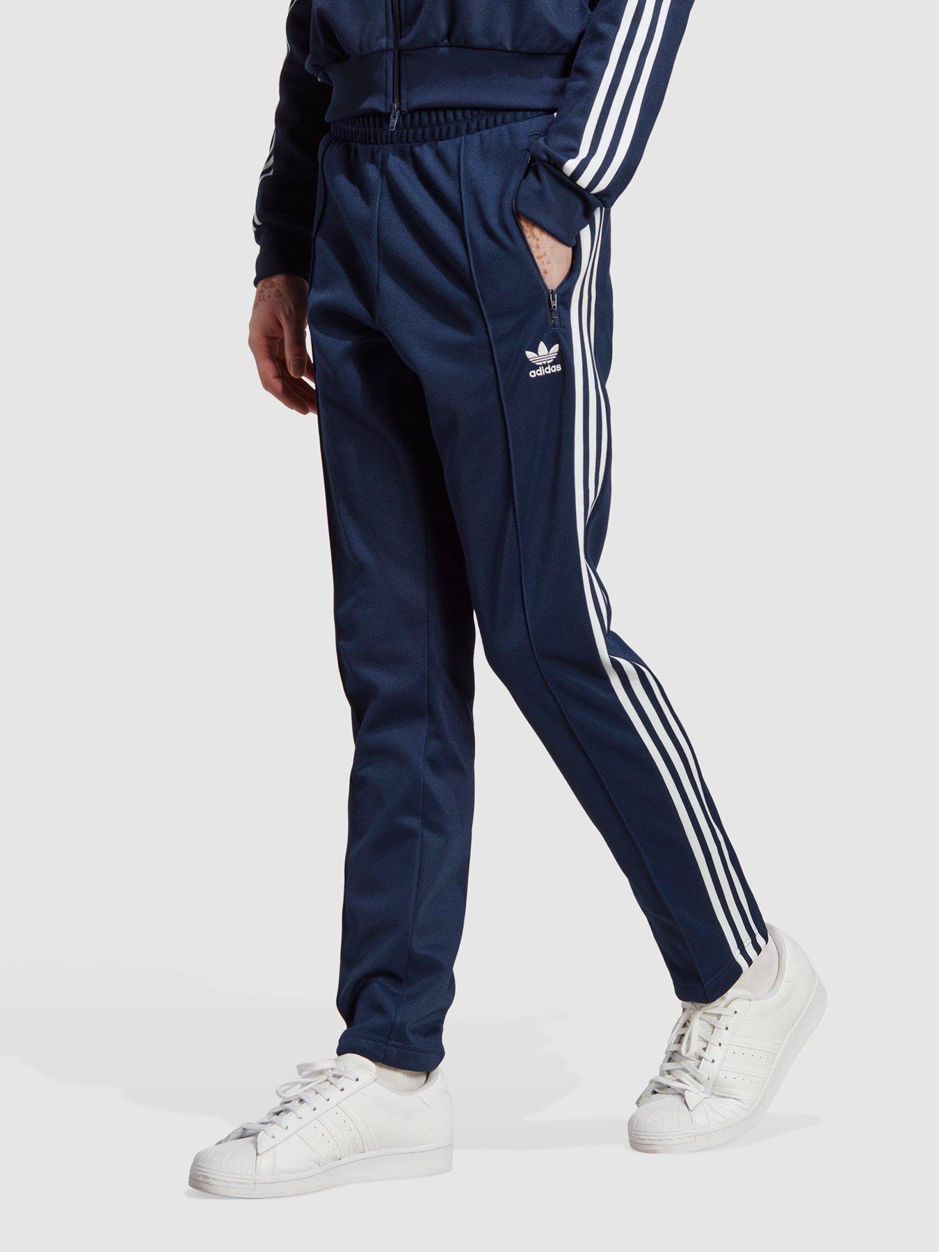 Adidas originals tracksuit navy best sale