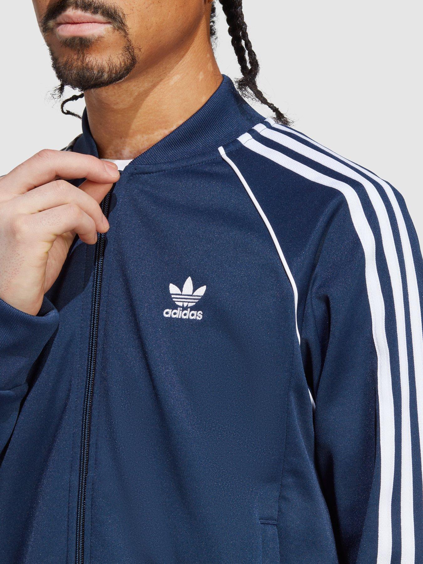 Adidas sst track jacket navy hot sale