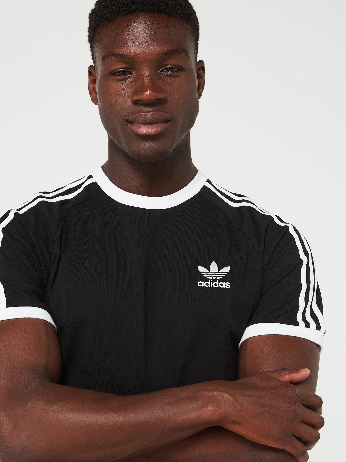 adidas Originals Men's 3-Stripes T-Shirt Black Very Ireland