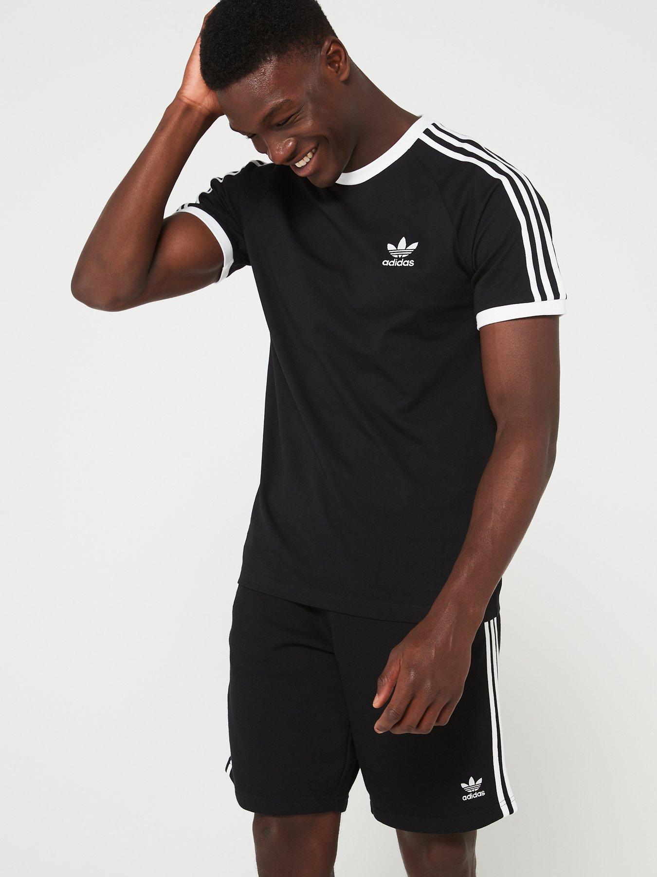 adidas Originals Men's 3-Stripes T-Shirt Black Very Ireland