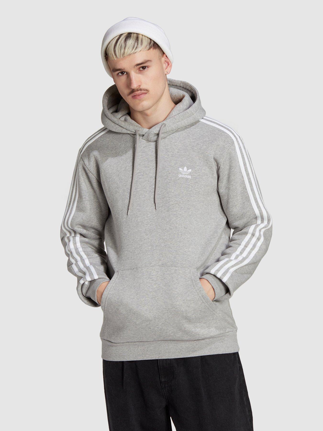 adidas Originals Adicolor Classics 3 Stripes Hoodie Medium Grey