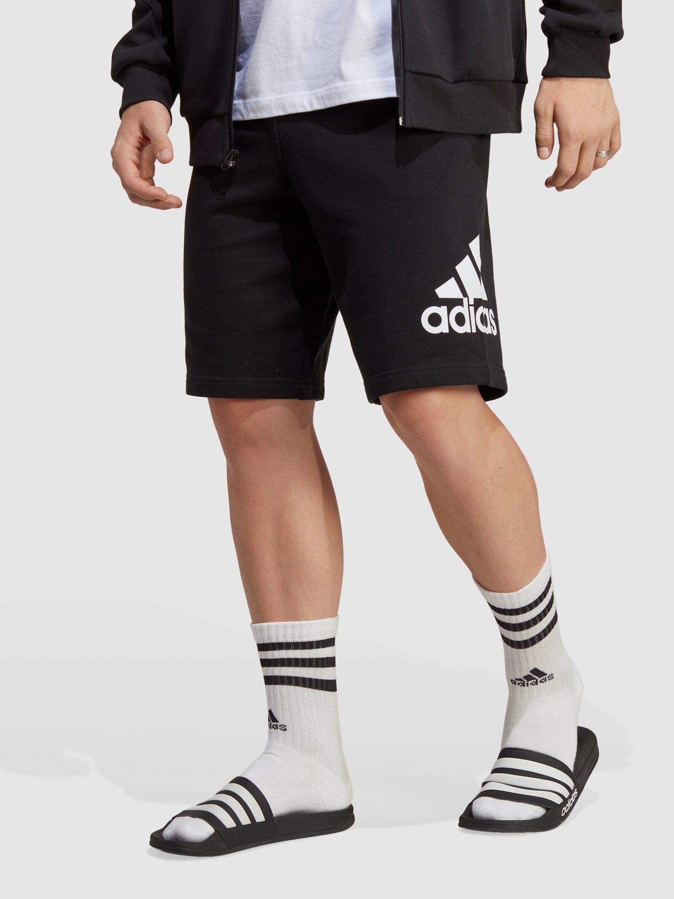 adidas-sportswear-essentials-big-logo-french-terry-shorts-blackfront