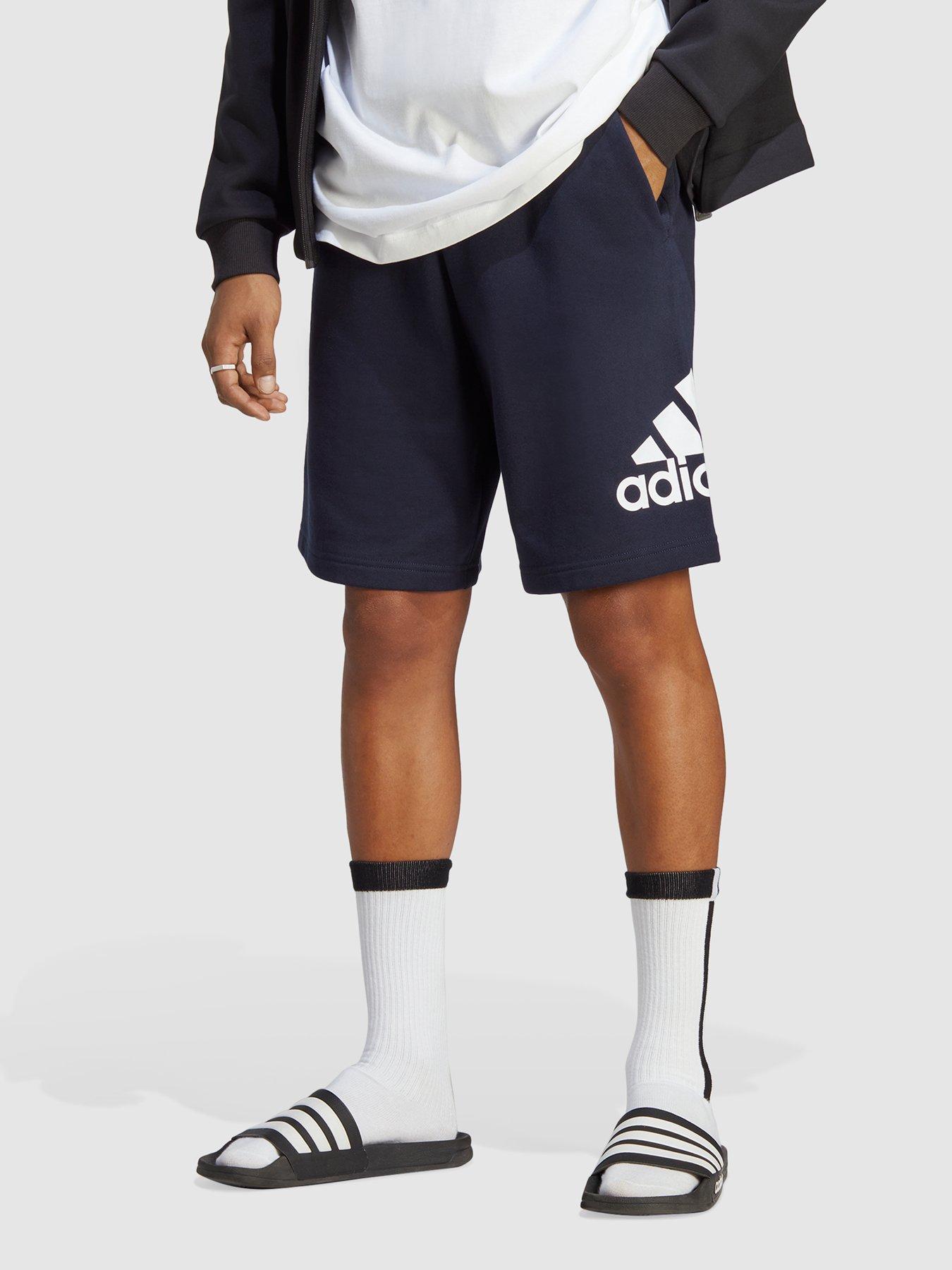 adidas-sportswear-essentials-big-logo-french-terry-shorts-navy