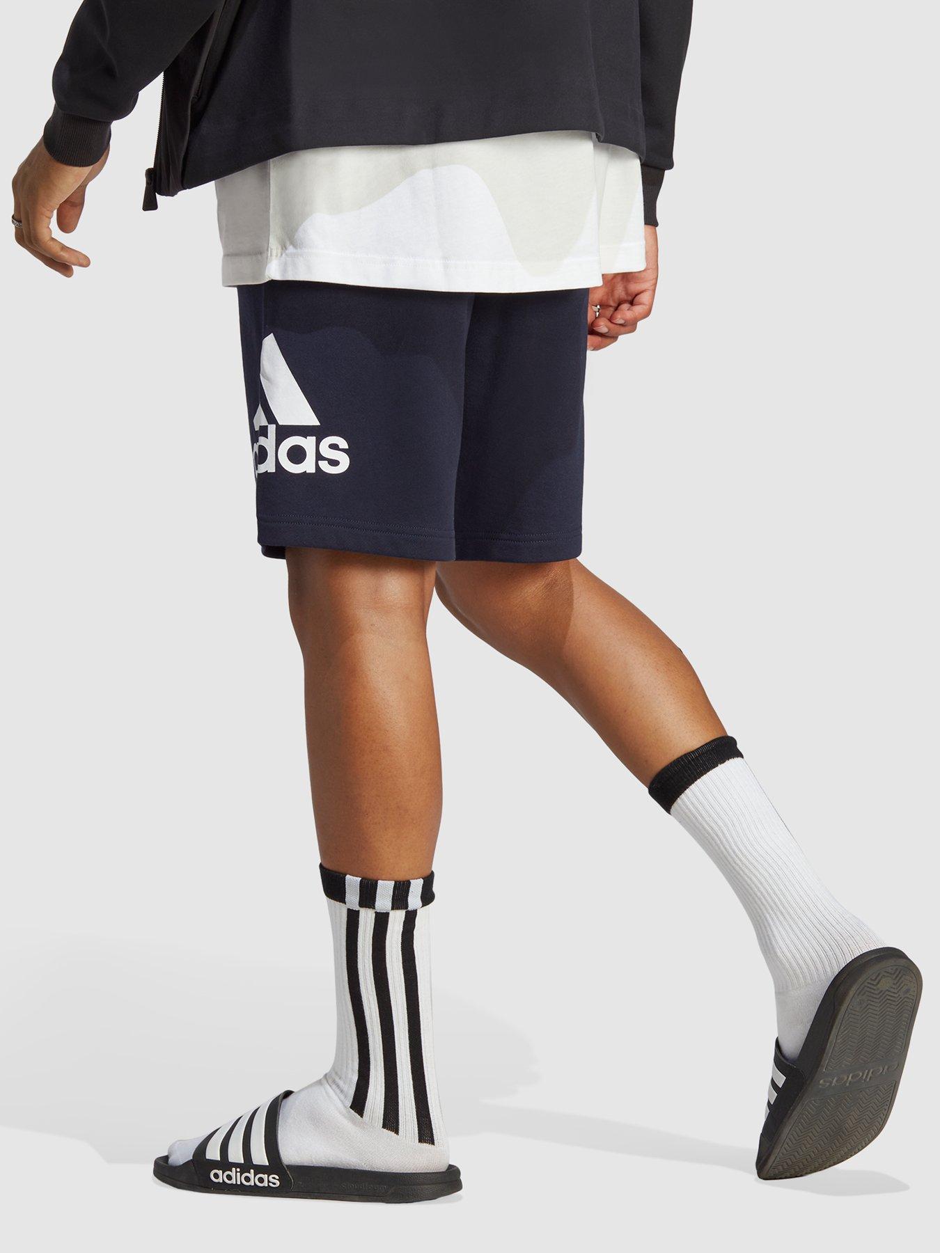 adidas-sportswear-essentials-big-logo-french-terry-shorts-navystillFront