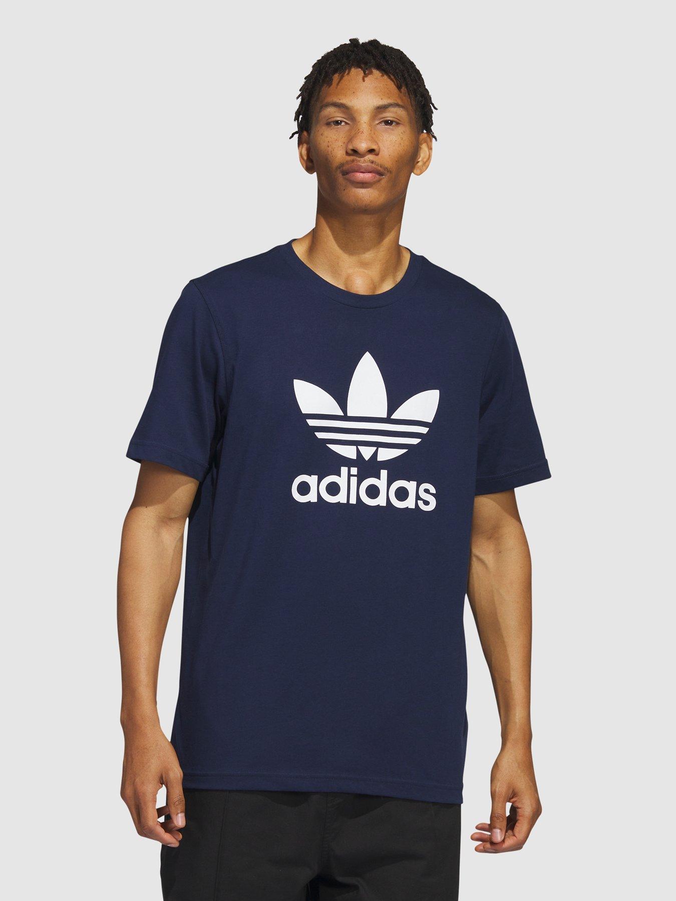 Navy blue cheap adidas top