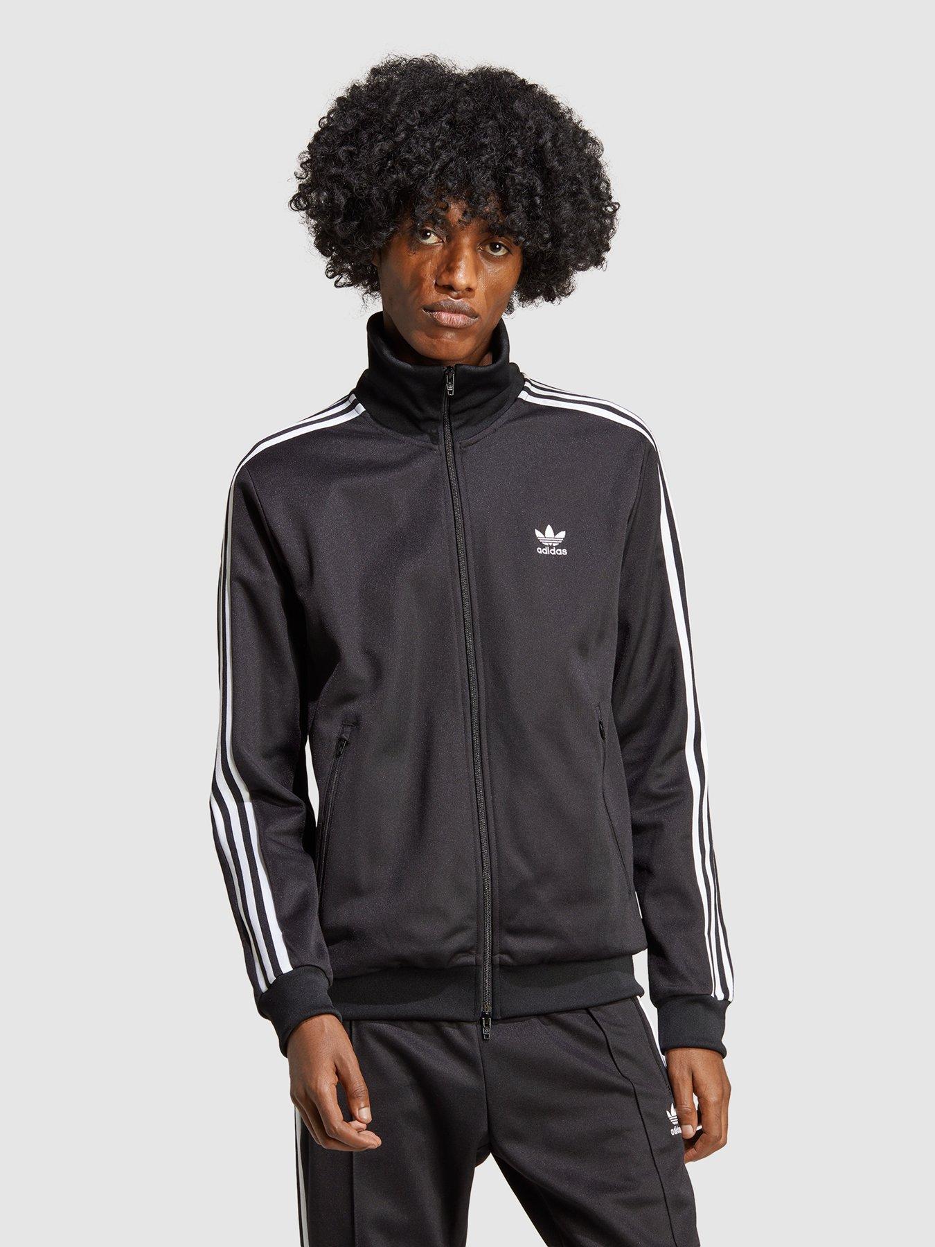 adidas Originals adicolor Superstar three stripe sweatpants in black