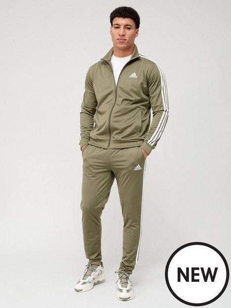 adidas-sportswear-mens-3-stripe-tracksuit-khaki