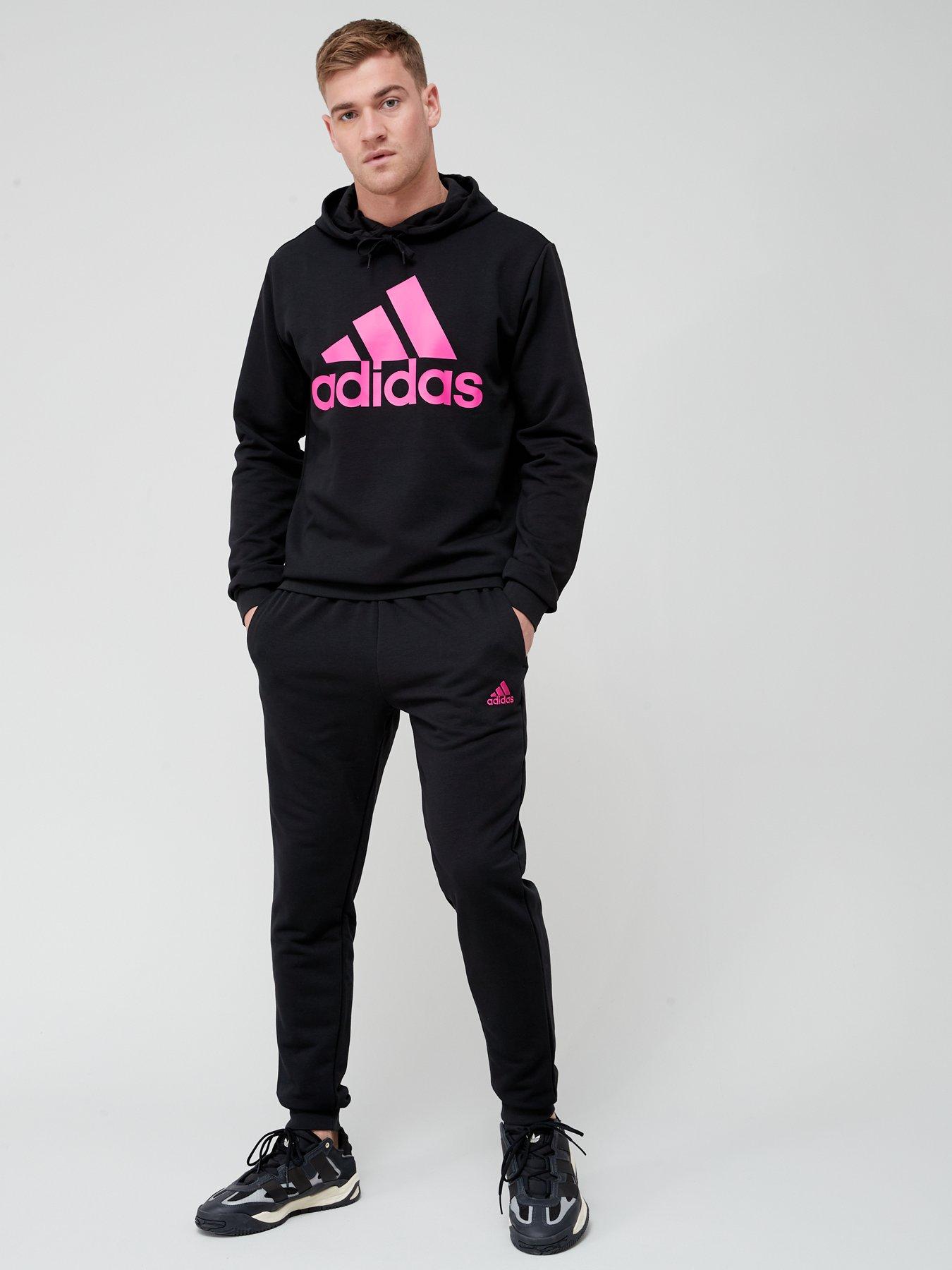 Mens pink outlet adidas tracksuit