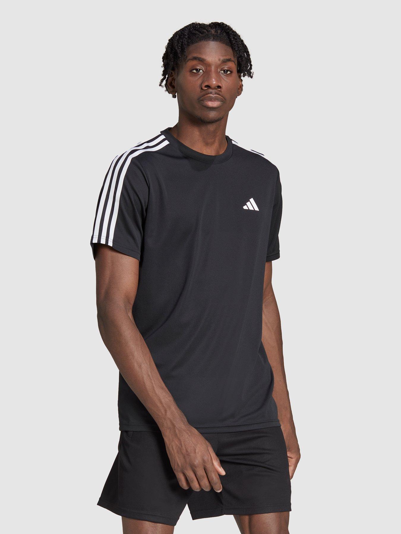 adidas Performance Train Essentials 3-Stripes Training T-Shirt - Black/White