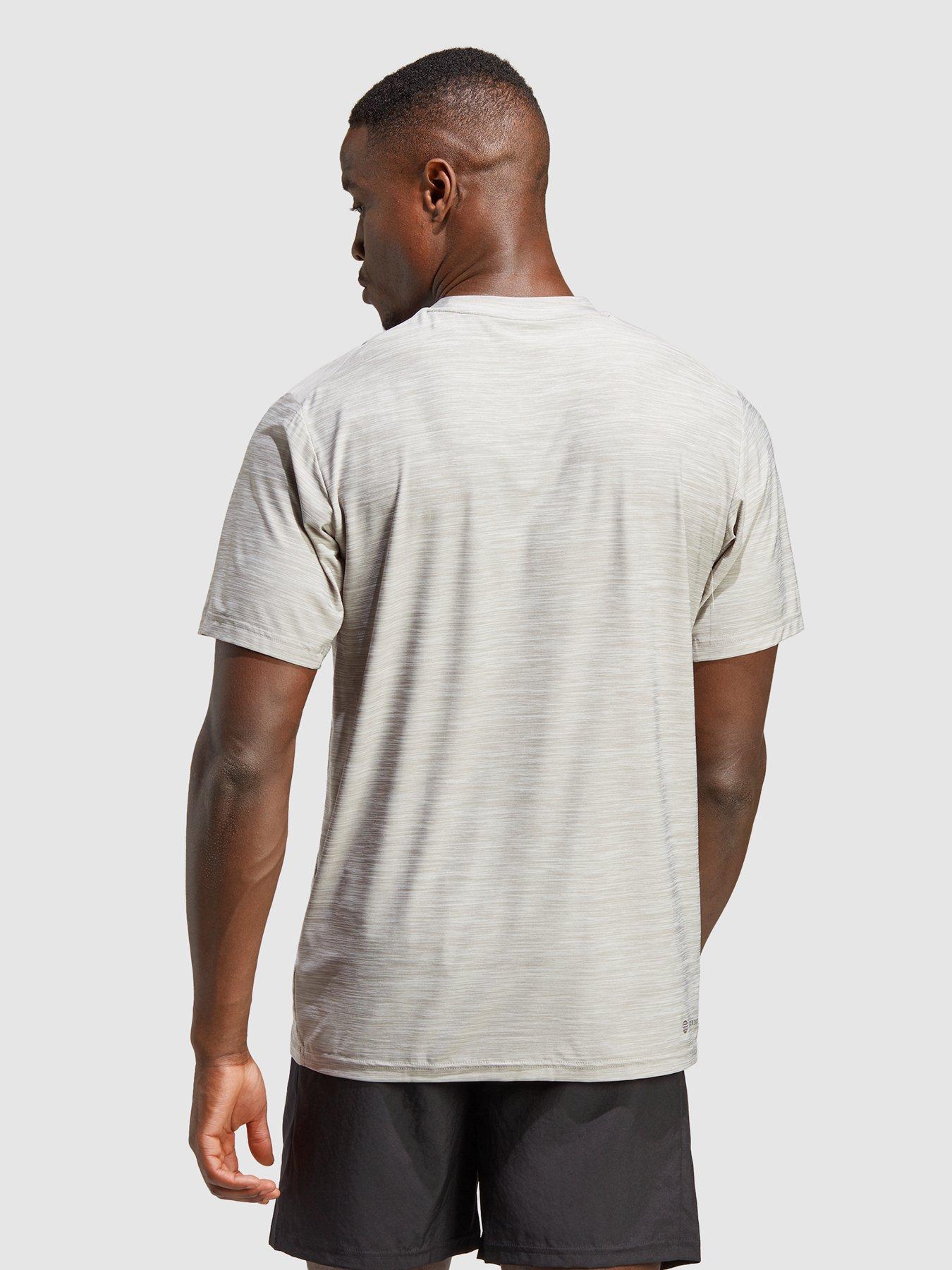 Image 2 of 4 of adidas Performance Train Essentials Stretch Training T-Shirt - Medium Grey Heather
