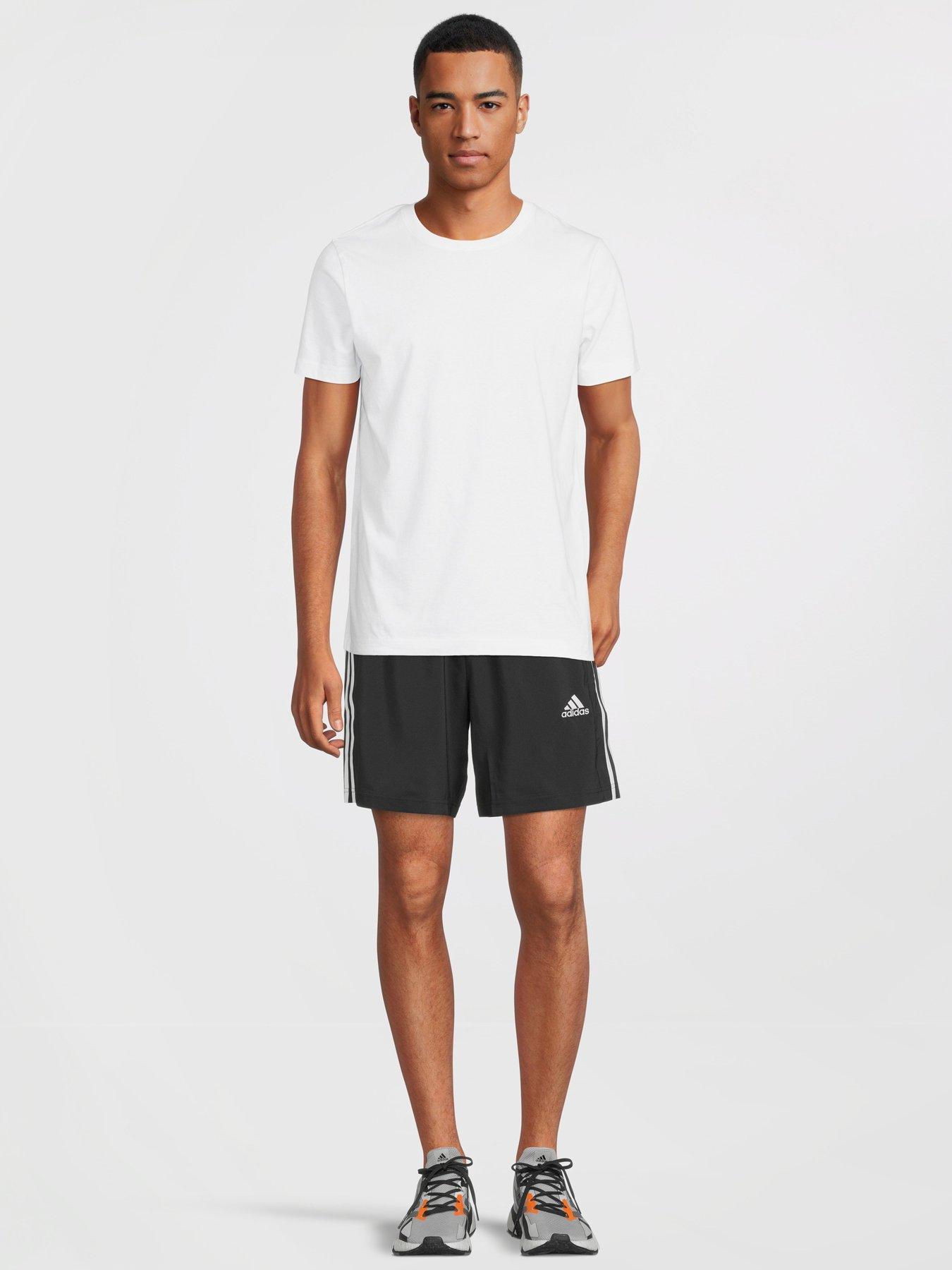 adidas-sportswear-aeroready-essentials-chelsea-3-stripes-shorts-blackwhiteback