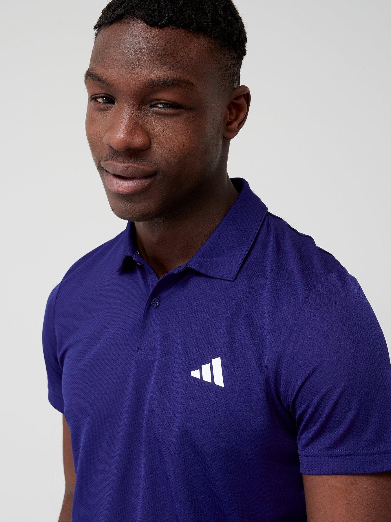 Image 4 of 6 of adidas Performance Train Essentials Training Polo Shirt - Navy