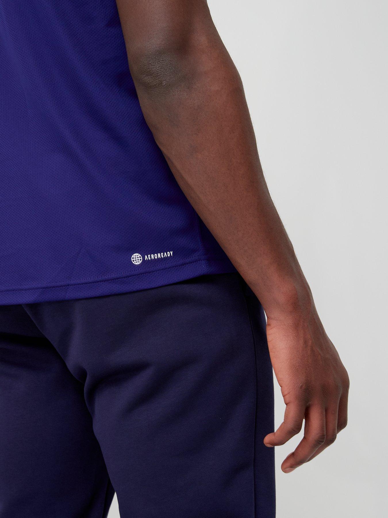 Image 5 of 6 of adidas Performance Train Essentials Training Polo Shirt - Navy