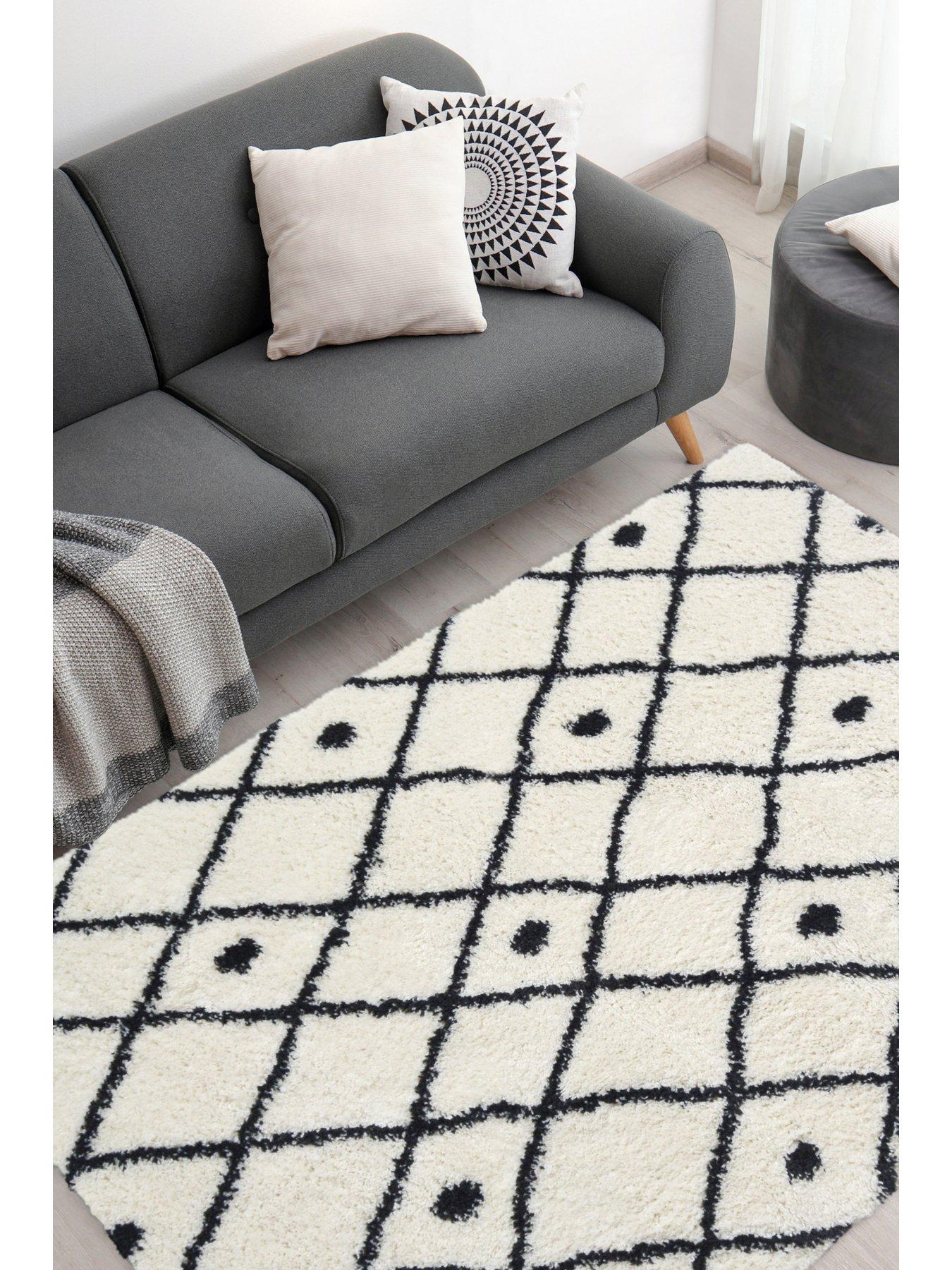 very-home-snug-diamonds-rug-whitestillFront