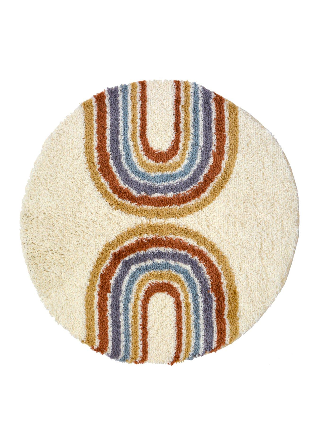 everyday-snug-shaggy-circle-rainbow-rug-multistillFront