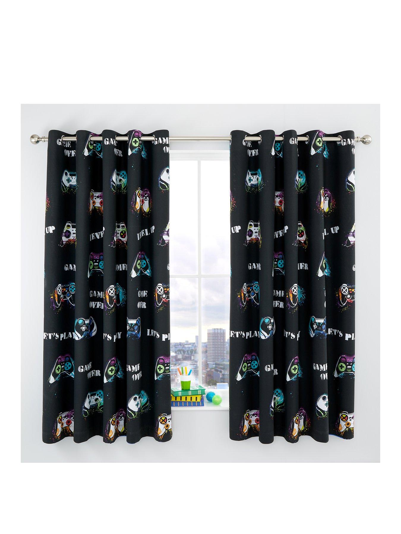 catherine-lansfield-game-over-reversible-eyelet-curtains-multi