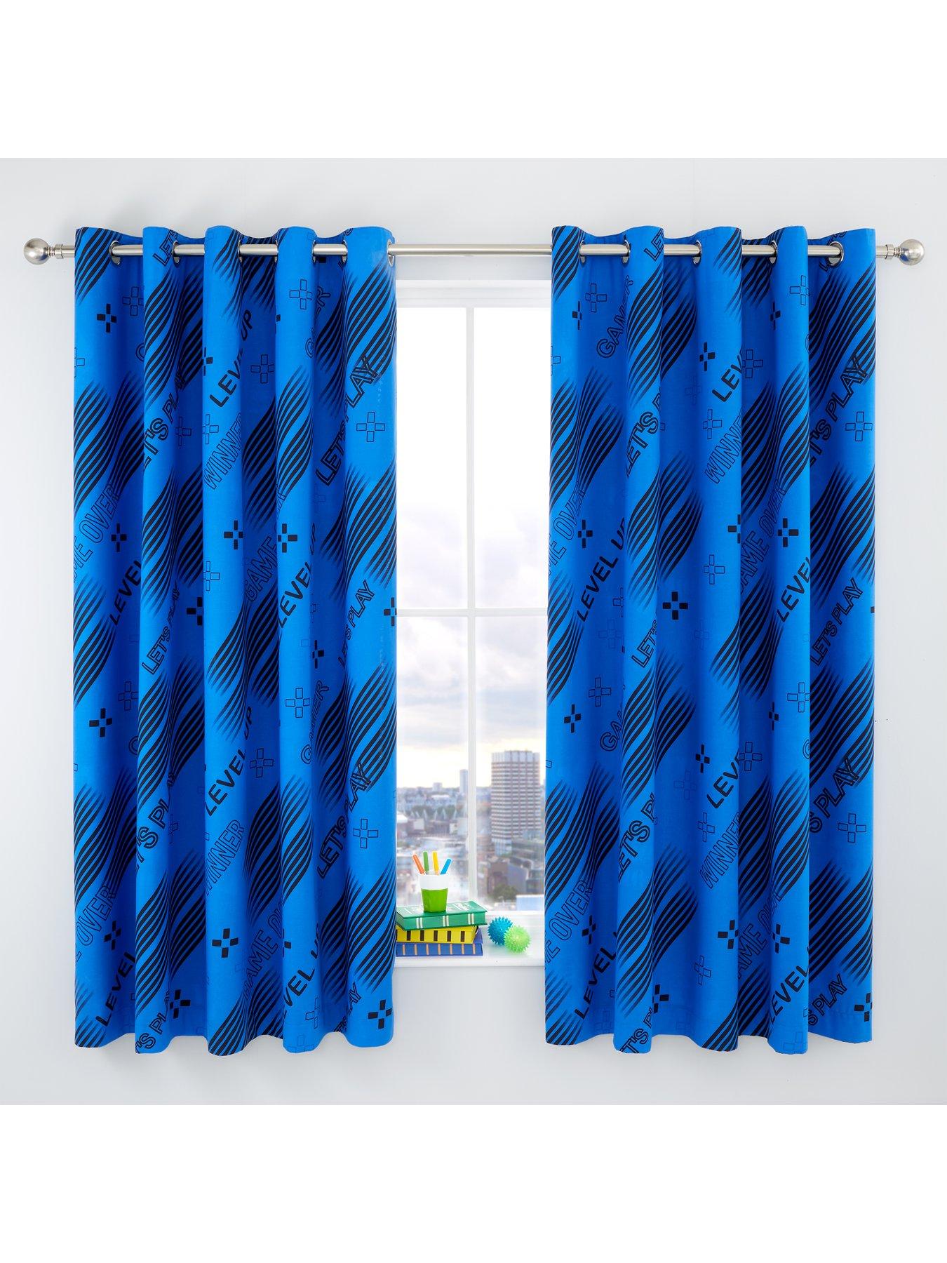 catherine-lansfield-game-over-reversible-eyelet-curtainsstillFront