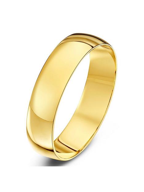 9ct-yellow-gold-personalised-band-wedding-ring-5mm