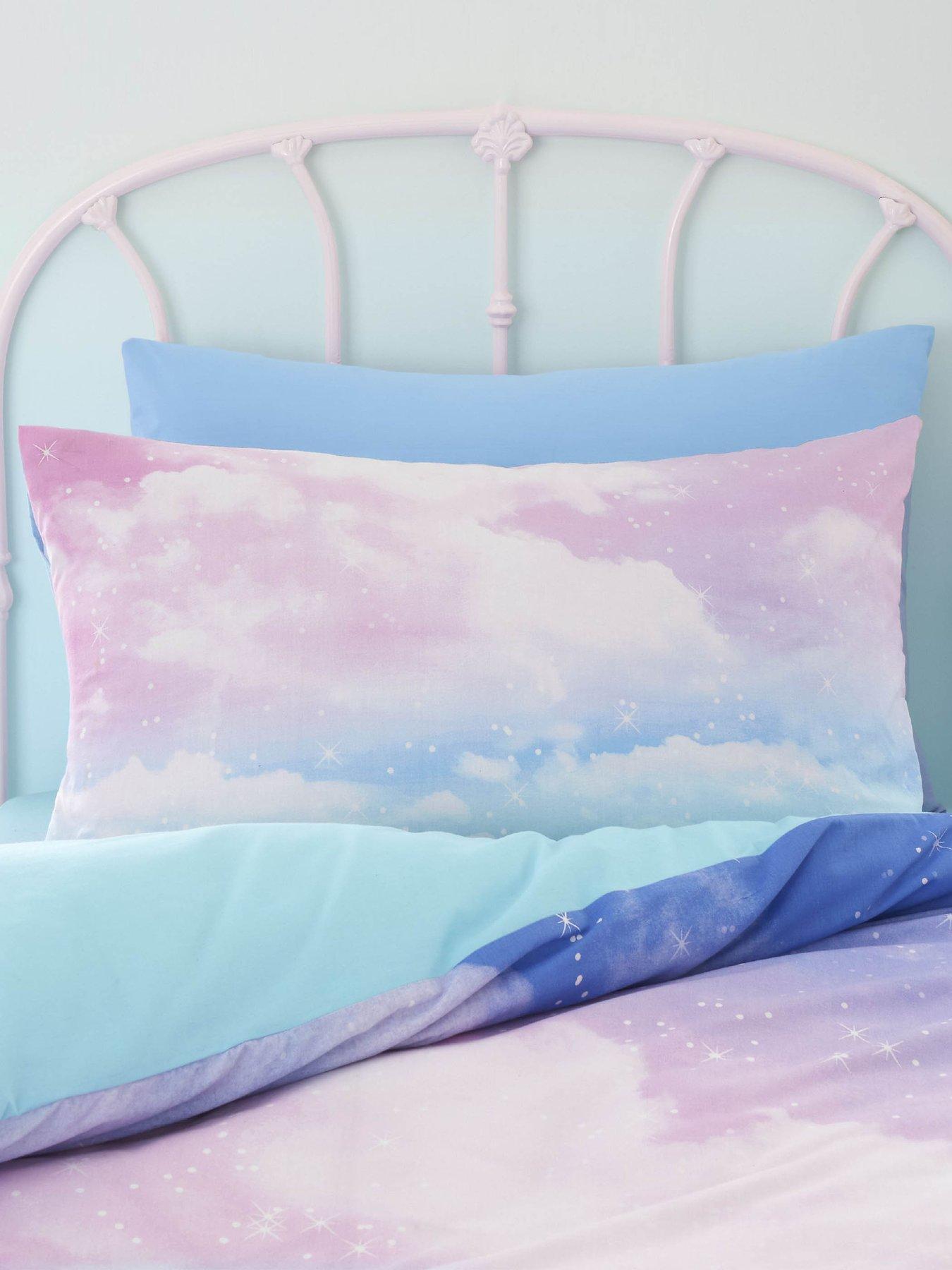 Image 3 of 6 of Catherine Lansfield Ombre Rainbow Clouds Duvet Cover Set - Multi
