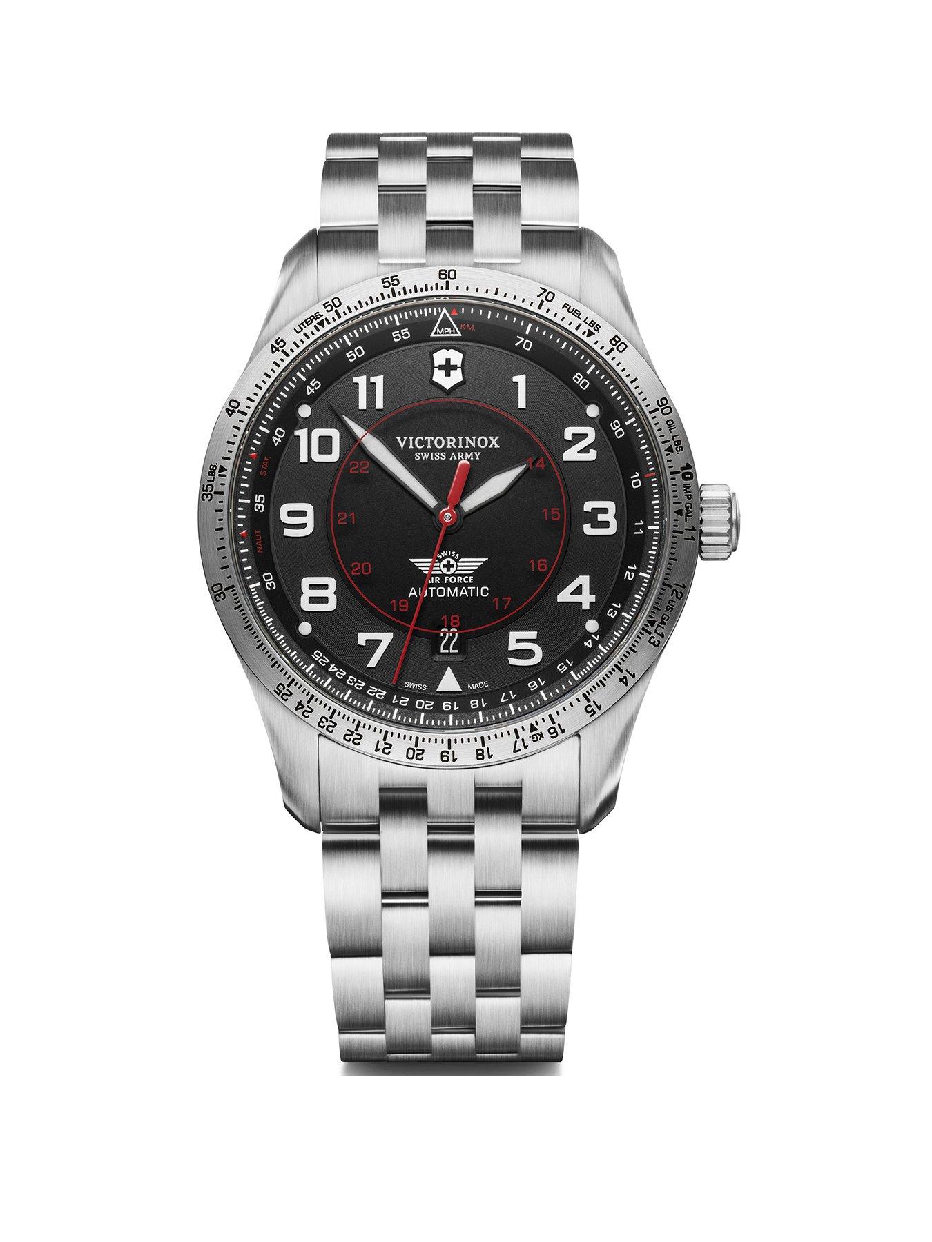 victorinox-airboss-mechanical-black-dial-stainless-steel-bracelet-swiss-madefront