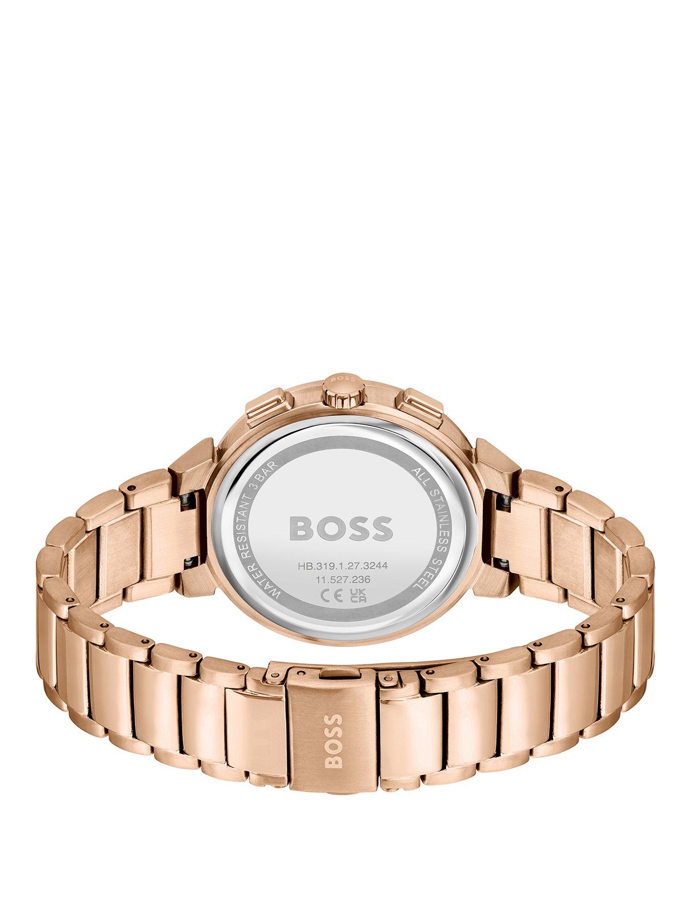 boss-ladies-one-carnation-gold-bracelet-watchstillFront