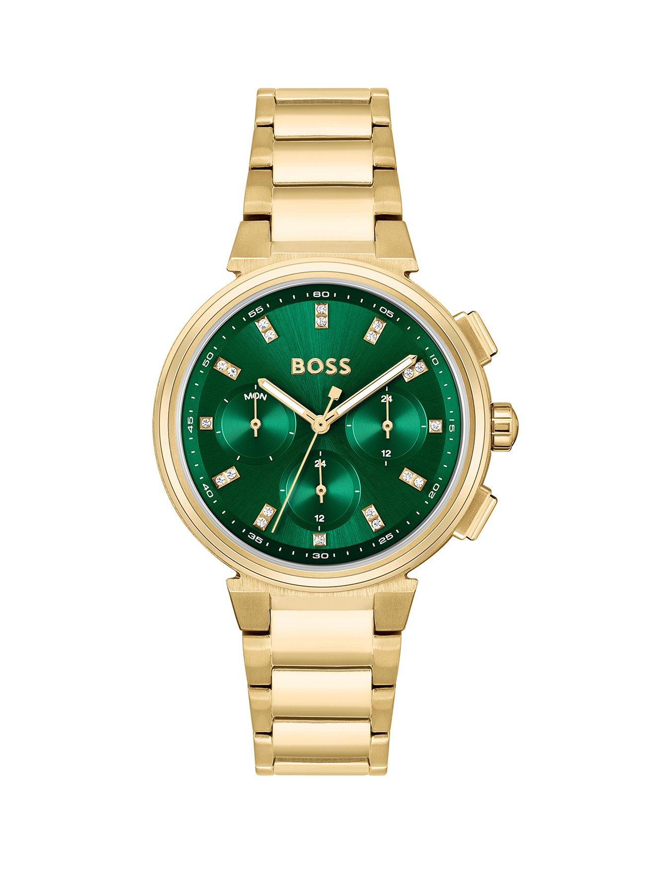 boss-ladies-one-gold-ip-bracelet-watchfront