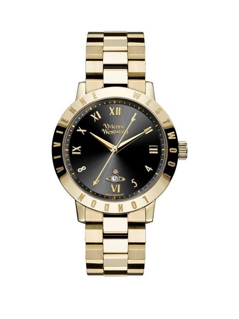 vivienne-westwood-ladies-bloomsbury-ladies-quartz-watch-with-black-dial-gold-stainless-steel-bracelet-vv152bkgd